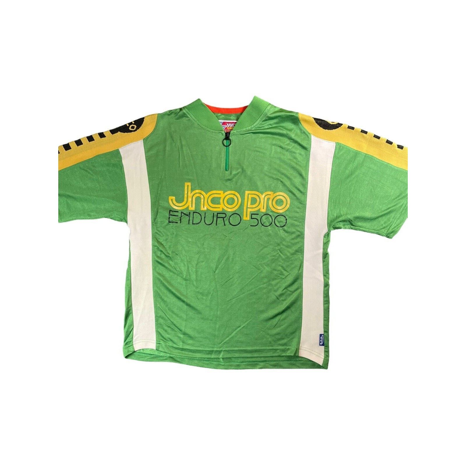 JNCO Vintage 90s Y2K JNCO Green XL Zip Cycling Shirt Jersey USA Size US XL / EU 56 / 4 - 4 Thumbnail