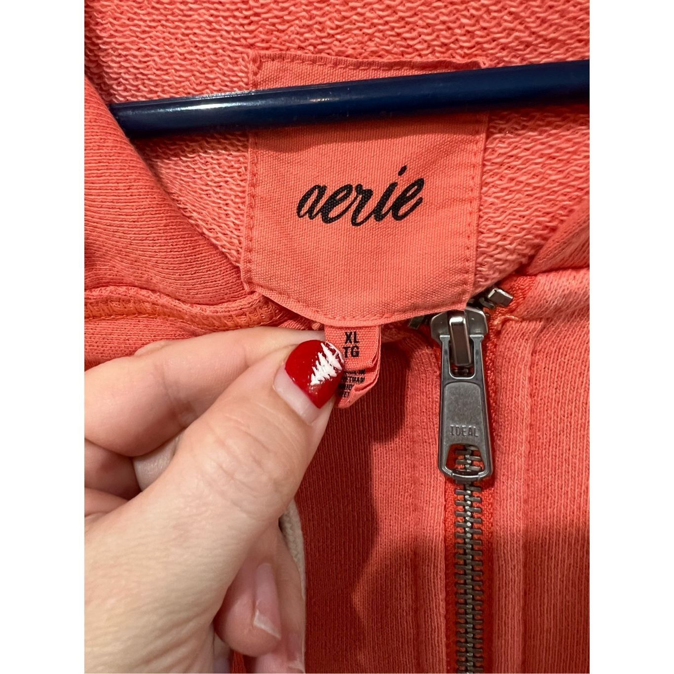 Other AERIE CROPPED FULL ZIP HOODIE sz XL Size XL / US 12-14 / IT 48-50 - 4 Thumbnail