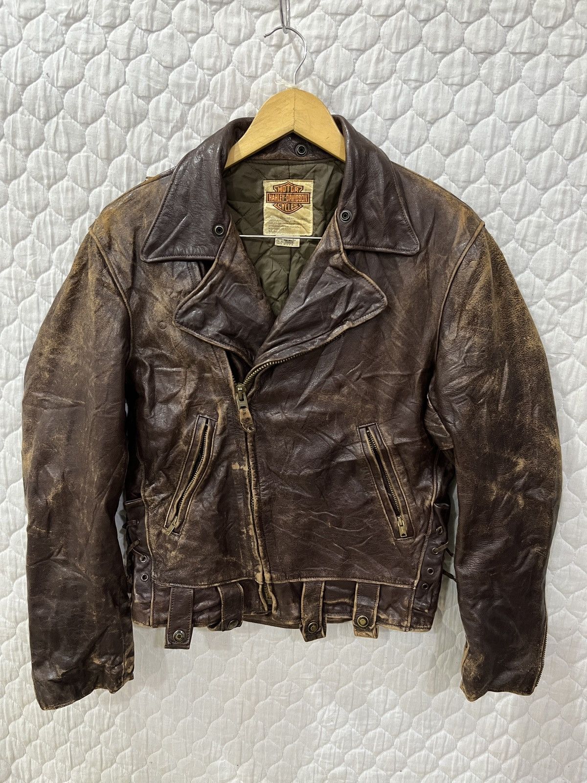 Harley Davidson (Yyyy)🔥🔥RARE VTG HARLEY DAVIDSON USA BIKER JACKET Size US S / EU 44-46 / 1 - 1 Thumbnail