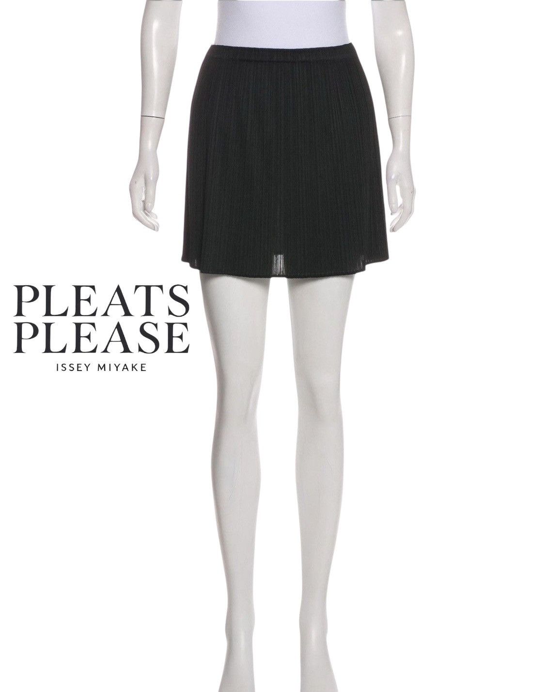 Pleats Please Issey Miyake Vintage pleats please issey miyake mini skirt very rare Size 29" - 2 Thumbnail