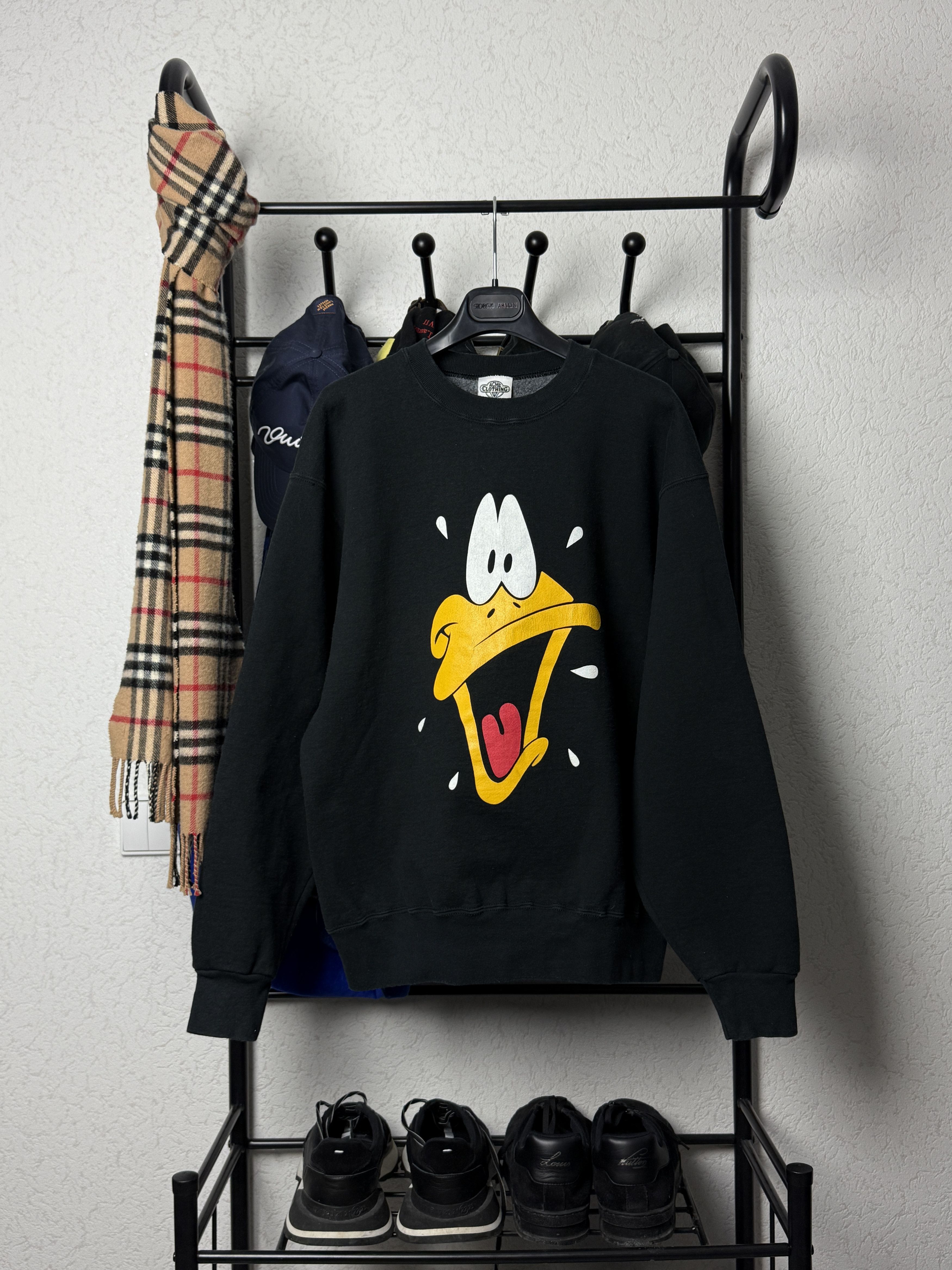 Vintage vintage 1991 Daffy Duck sweatshirt Size US L / EU 52-54 / 3 - 1 Thumbnail