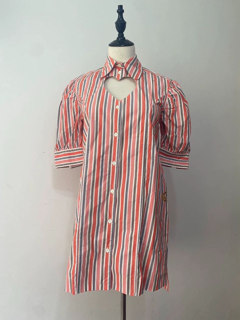 Vivienne Westwood Vivienne Westwood Striped love shirt Size XS / US 0-2 / IT 36-38 - 1 Thumbnail