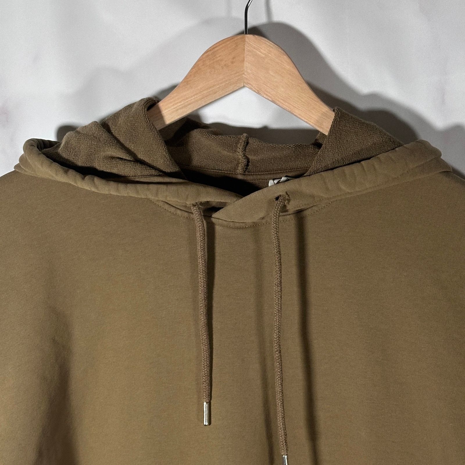 Helmut Lang Olive Double Hem Hoodie Size US L / EU 52-54 / 3 - 3 Thumbnail