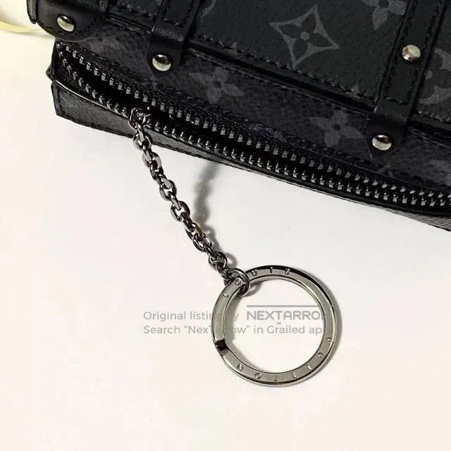 Louis Vuitton LV Black Monogram Virgil Keychain Wallet. Size ONE SIZE - 6 Thumbnail