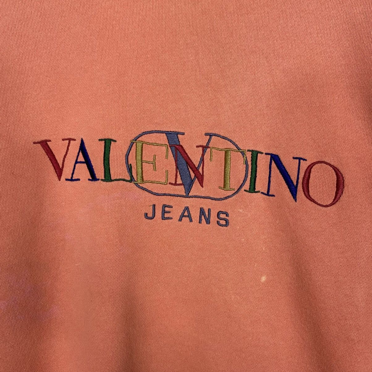 Japanese Brand 📌Vintage Sweatshirt Valentino Jeans Big Logo Embroidery Size US L / EU 52-54 / 3 - 13 Thumbnail