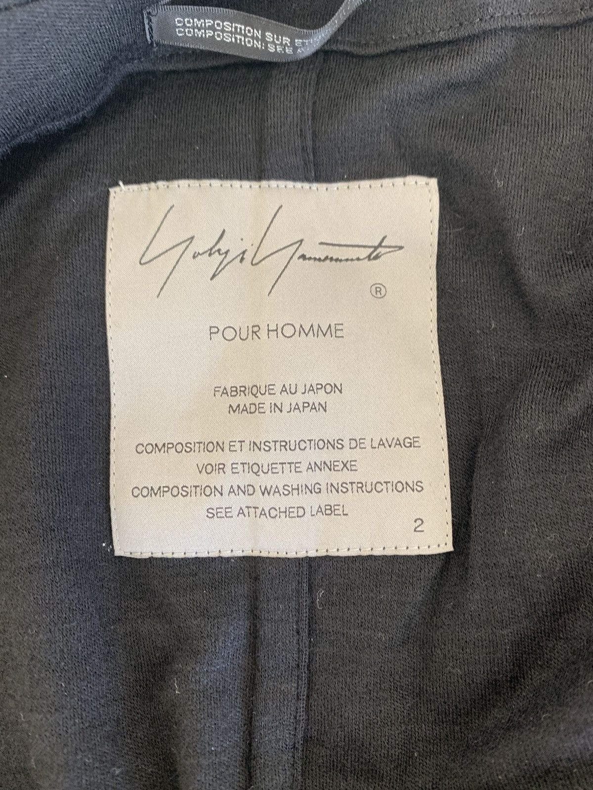 Yohji Yamamoto Yohji Yamamoto Pour Homme Black Wool Cape Coat Size US M / EU 48-50 / 2 - 4 Thumbnail
