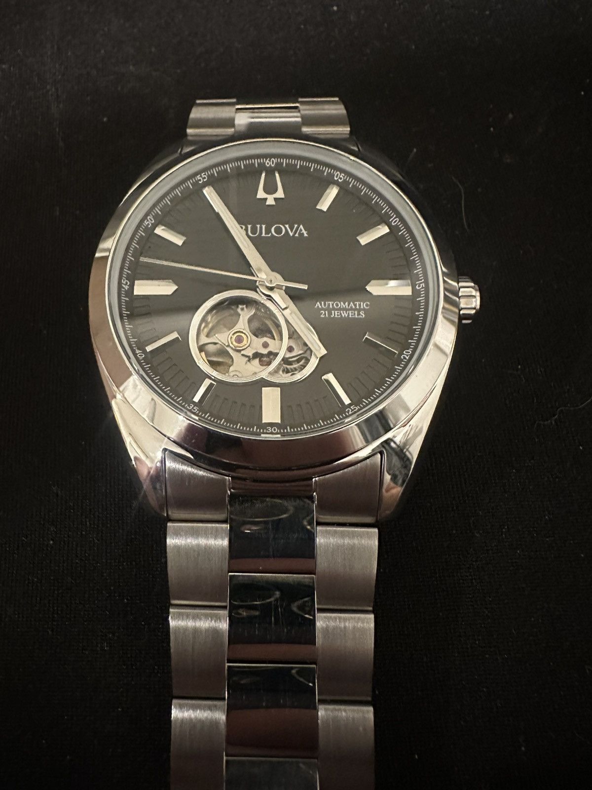 Bulova Bulova Surveyor Automatic Black Dial Watch Size ONE SIZE - 6 Thumbnail