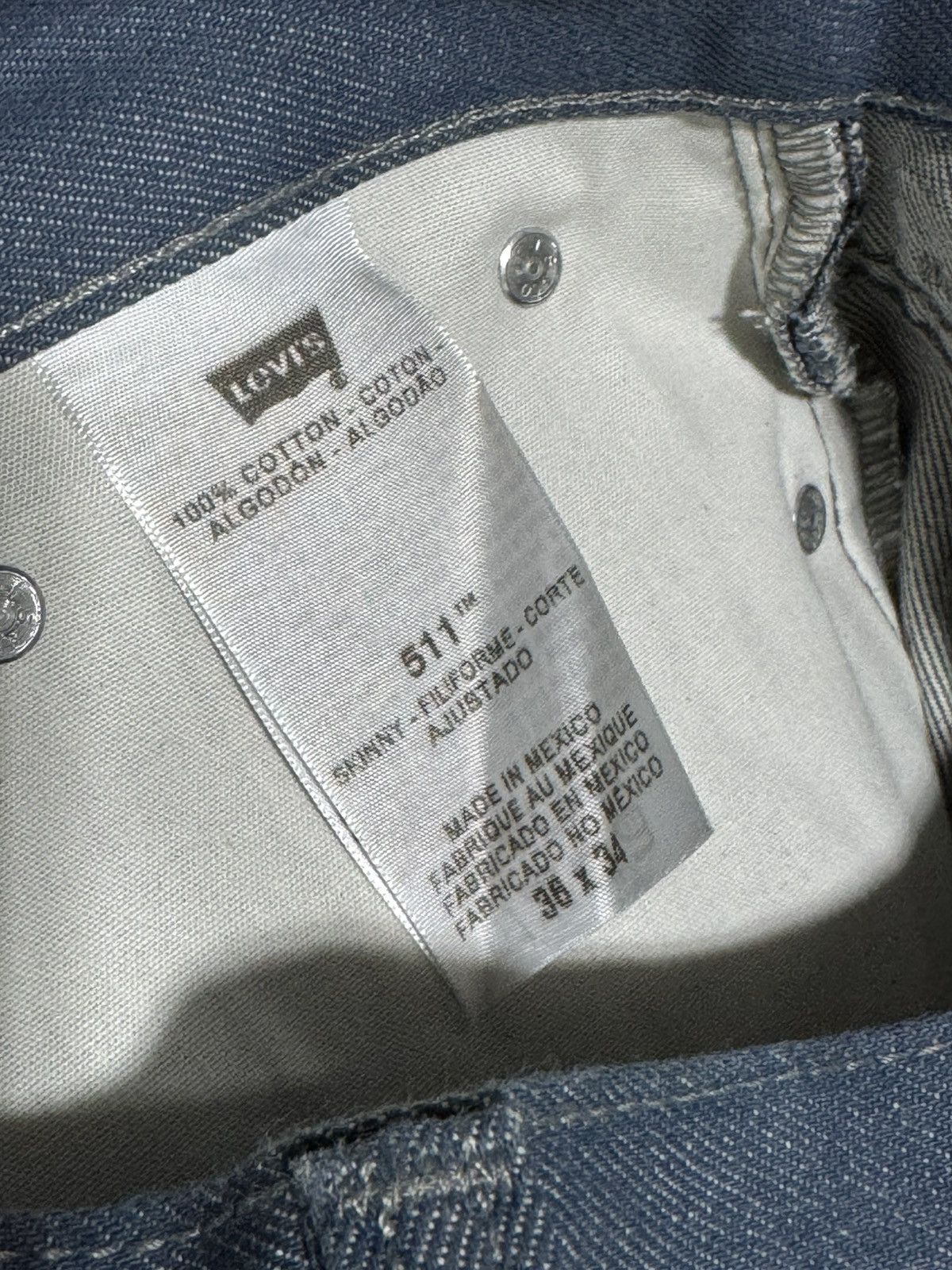 Levi's Levi’s 511 Skinny in Shrink to Fit Rigid Blue Size US 36 / EU 52 - 5 Thumbnail