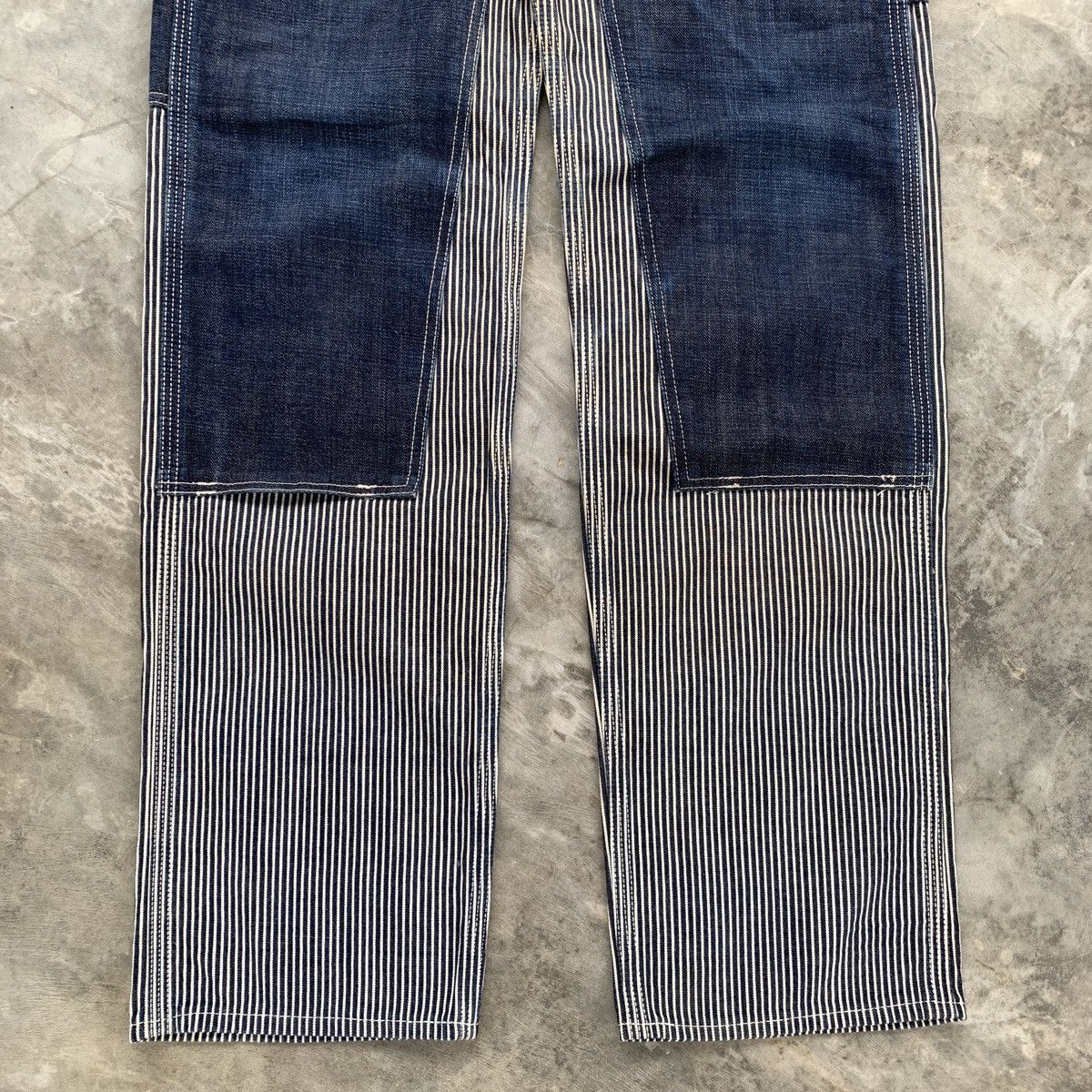 EIGHT-G Vintage Eight-G Hickory Carpenter Double Knee Pants Size US 31 - 2 Thumbnail