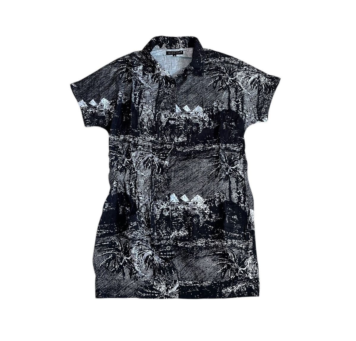 Lemaire Lemaire all over print open collar flowy long shirt Size US S / EU 44-46 / 1 - 1 Thumbnail