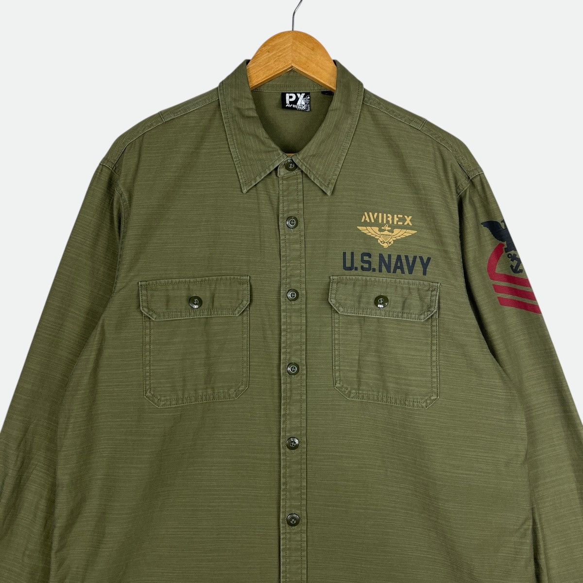 Avirex 🔥 Avirex USN Us Navy Shirt Jacket Size US XL / EU 56 / 4 - 4 Thumbnail