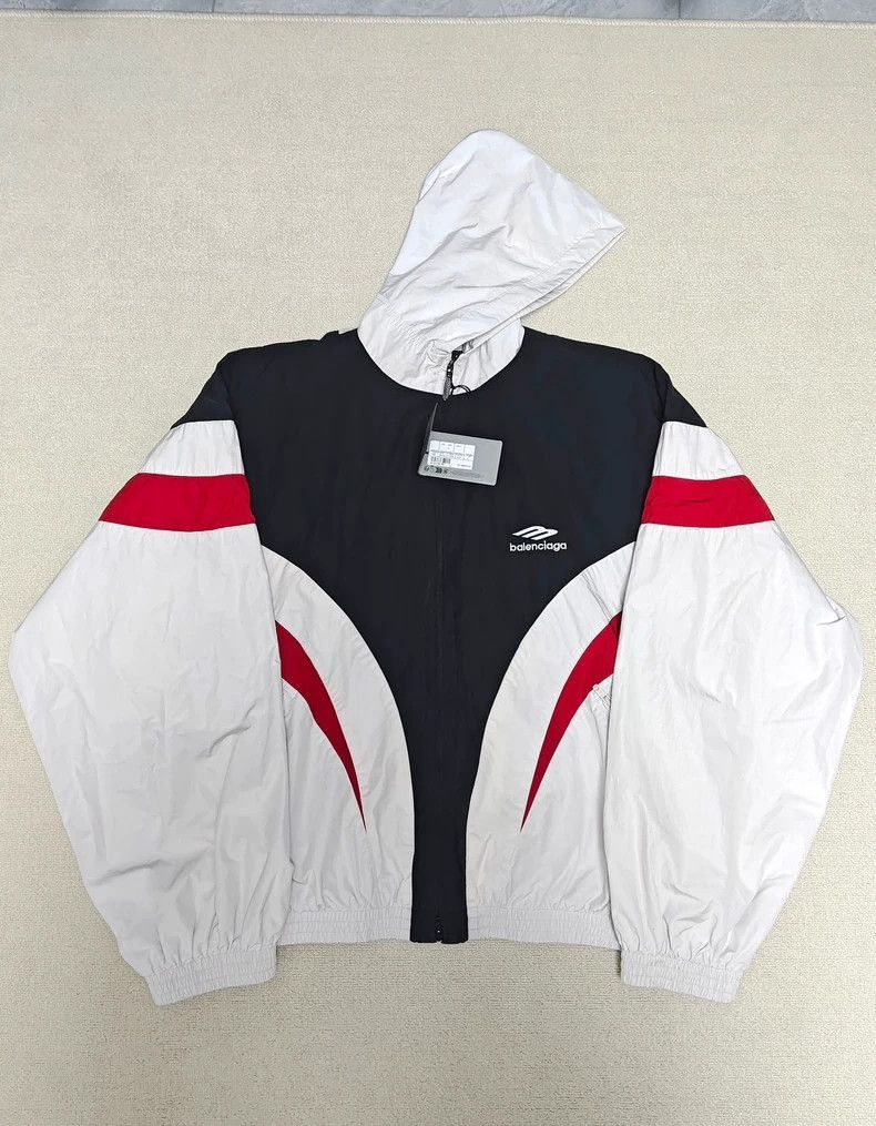 Balenciaga Balenciaga 24SS red and white SPORTS 3B splicing Sports hoo Size US S / EU 44-46 / 1 - 1 Thumbnail