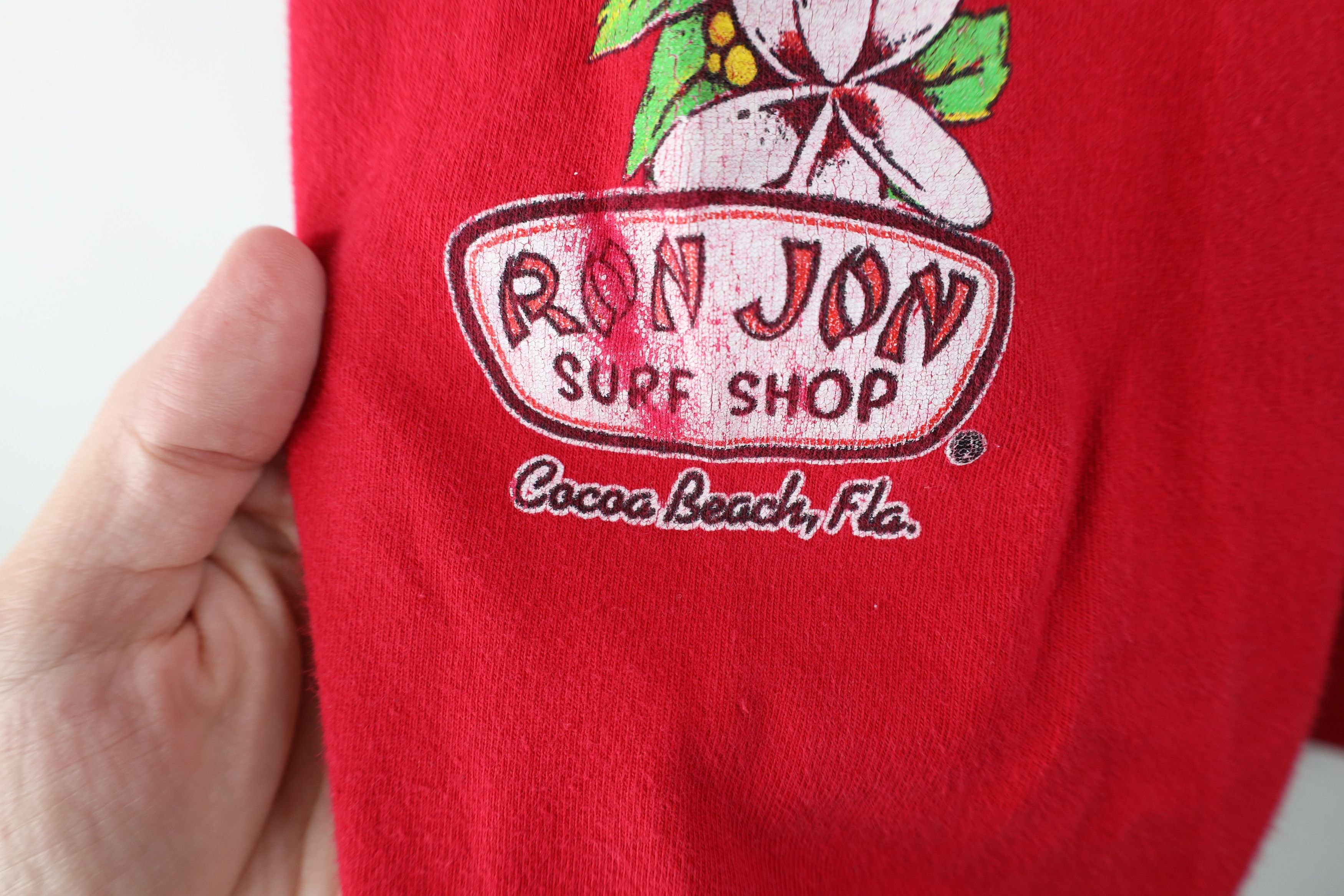 Ron Jon Surf Shop Vintage Y2K Ron Jon Surf Shop Flower Long Sleeve T-Shirt Red Size US M / EU 48-50 / 2 - 9 Thumbnail