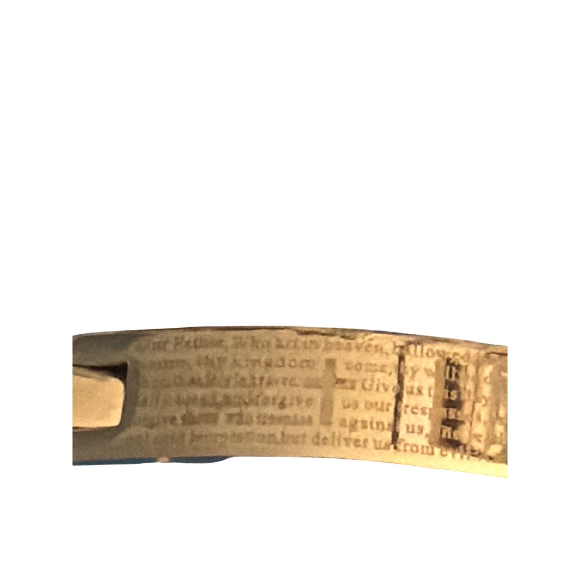 Other Stainless Steel Lords Prayer Bracelet Engraved Text Religiou Size ONE SIZE - 6 Thumbnail