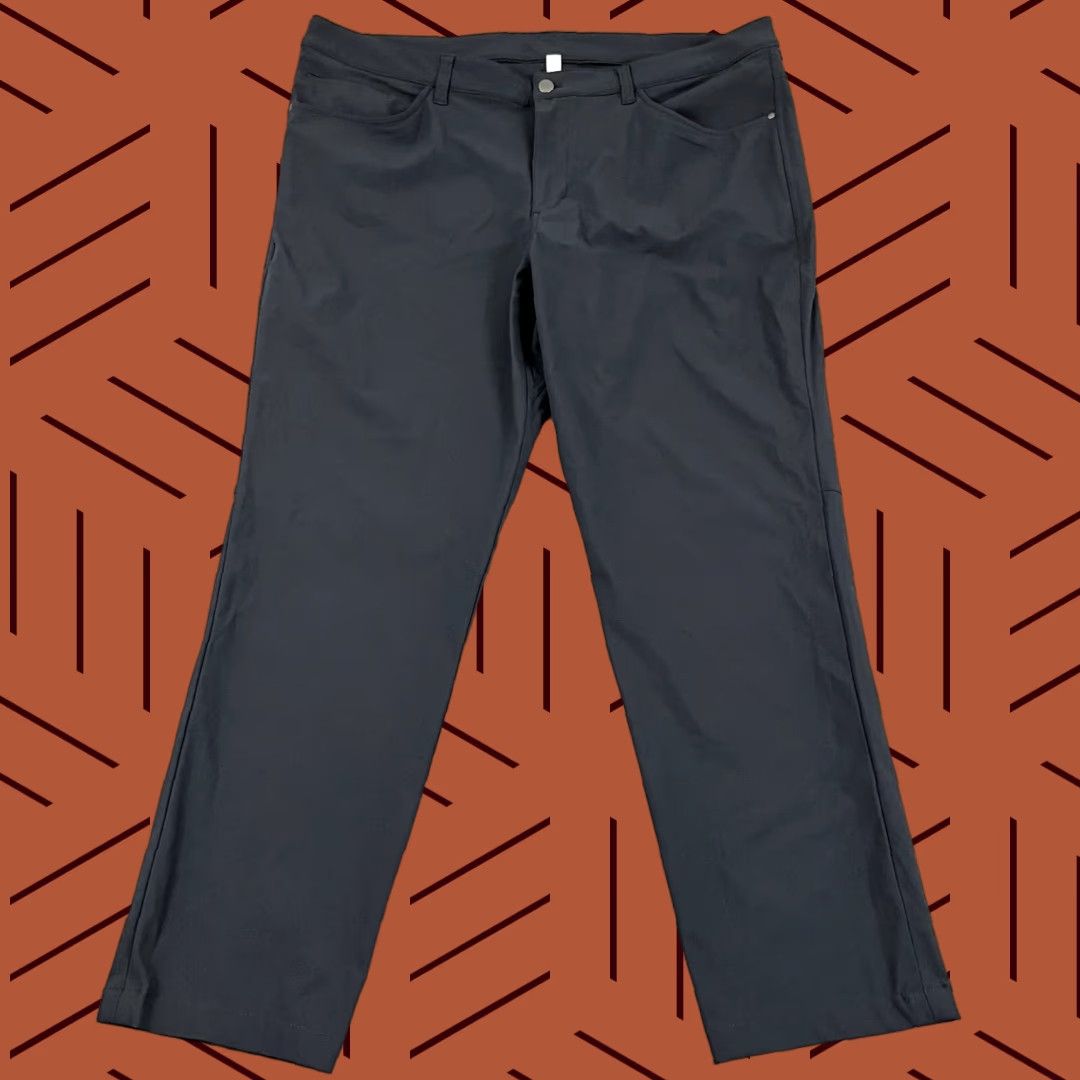 Lululemon Lululemon Mens ABC Pants 40 x 31 Classic Fit Navy Blue Performance Chino Travel Size US 40 / EU 56 - 1 Thumbnail