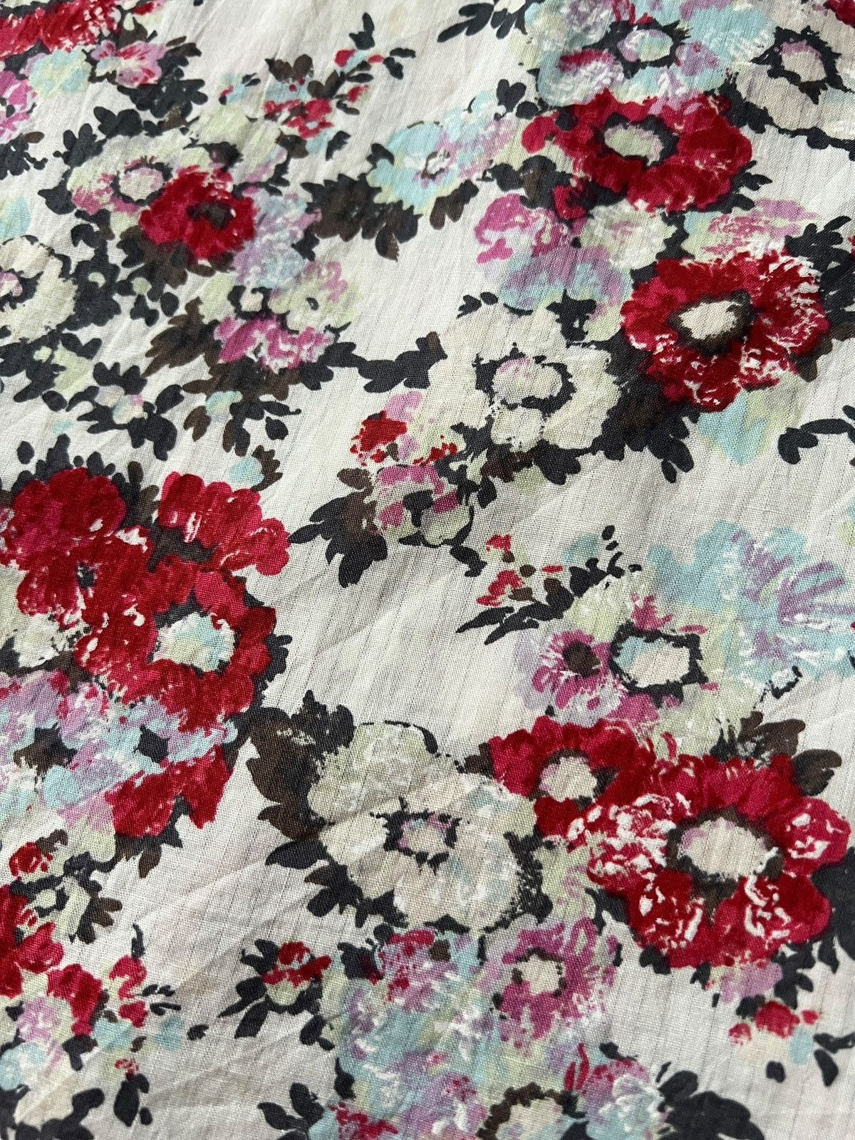 Yoshiyuki Konishi 1990s Yoshiyuki Konishi Open Cuff Floral Button Up Shirt Size US L / EU 52-54 / 3 - 10 Thumbnail
