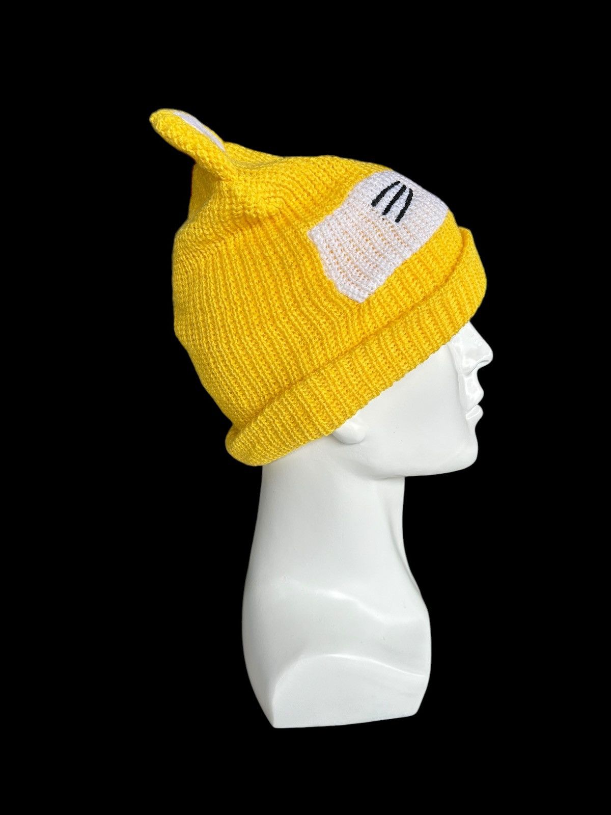Japanese Brand × Kapital × Vintage Bunny Horn Devil Knitt Unknow Cartoon Anime Japan Beanie Hat Size ONE SIZE - 4 Thumbnail