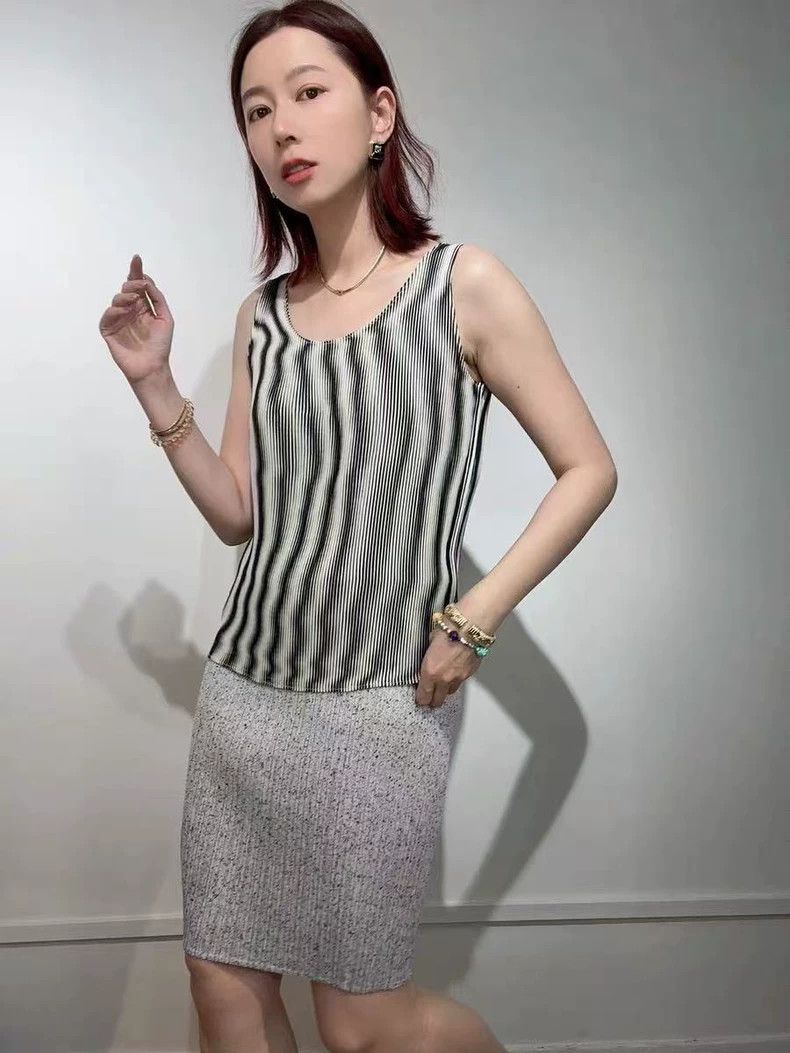 Issey Miyake Issey Miyake Mainline striped top Size M / US 6-8 / IT 42-44 - 1 Thumbnail