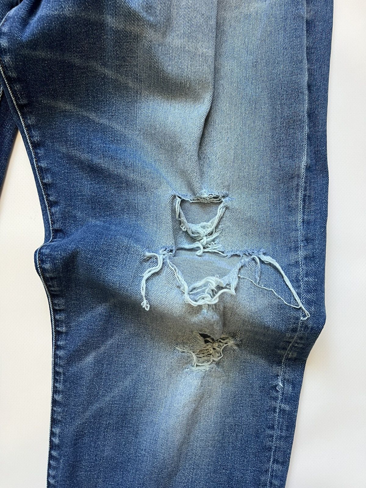 G-Star G Star Raw Blue Distressed Pants Jeans Denim Size US 34 / EU 50 - 5 Thumbnail