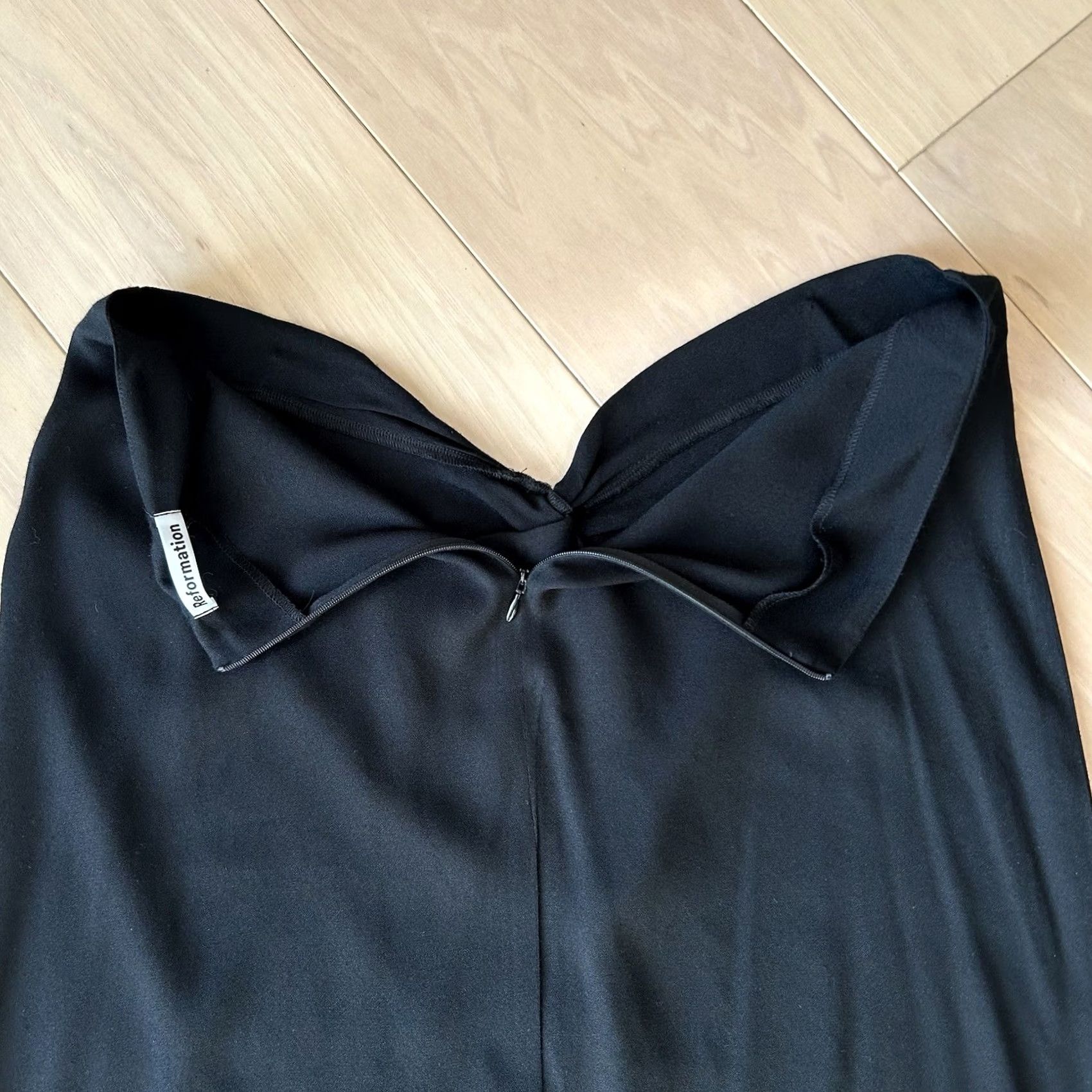 Reformation Reformation Orson Black Skirt Women’s Large Size 36" / US 14 / IT 50 - 4 Thumbnail
