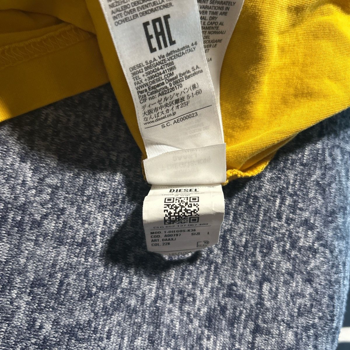 Diesel Diesel tee Size US L / EU 52-54 / 3 - 4 Thumbnail