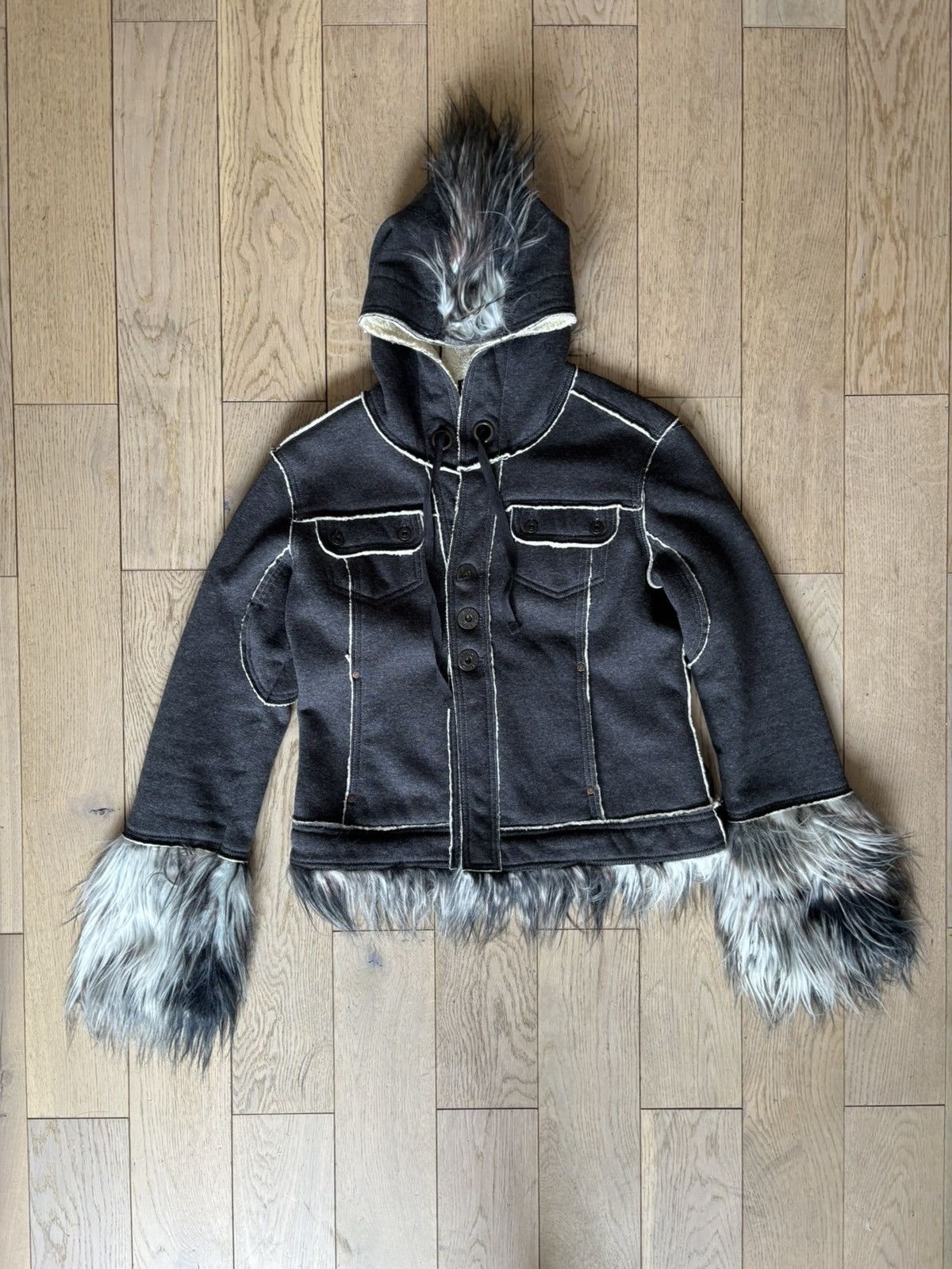 トップス DIESEL fur hoodie AW08 DIESEL fur hoodie AW08