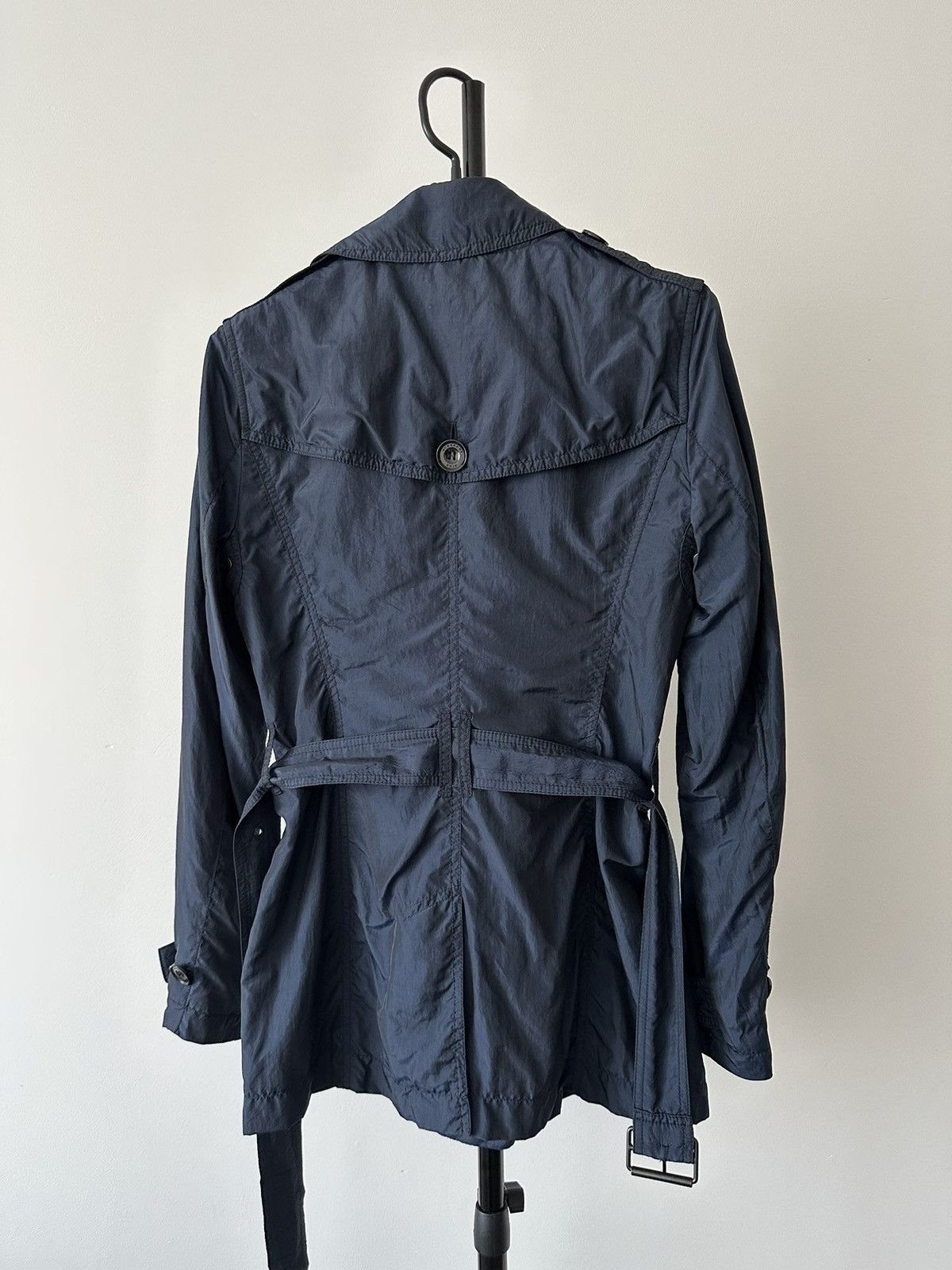 Burberry Burberry Brit Navy nylon belted trench coat Size S / US 4 / IT 40 - 8 Thumbnail