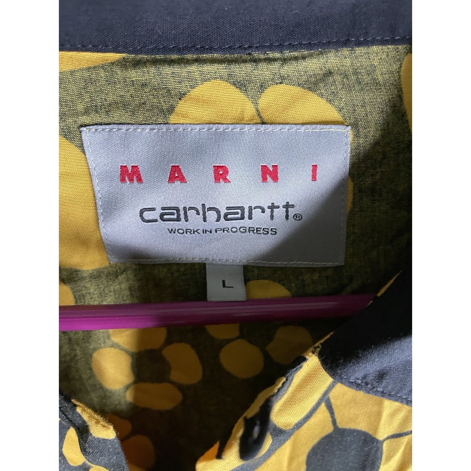 Carhartt Size L -Carhartt × MARNI S MASTER SHIRT Short Sleeve Floral Size US L / EU 52-54 / 3 - 3 Thumbnail