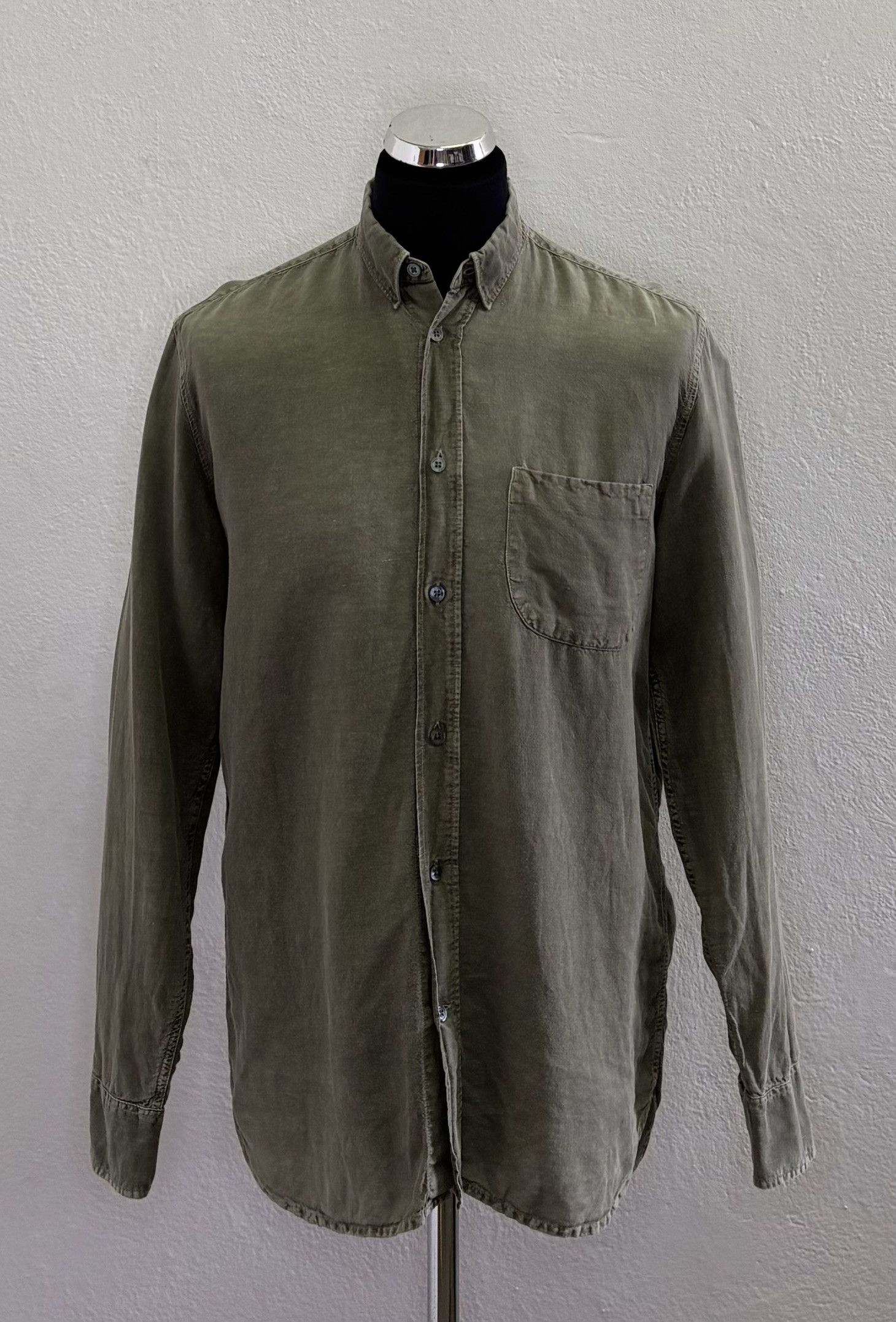 Our Legacy OUR Legacy Khaki shirt Linen size 48 Size US M / EU 48-50 / 2 - 1 Thumbnail