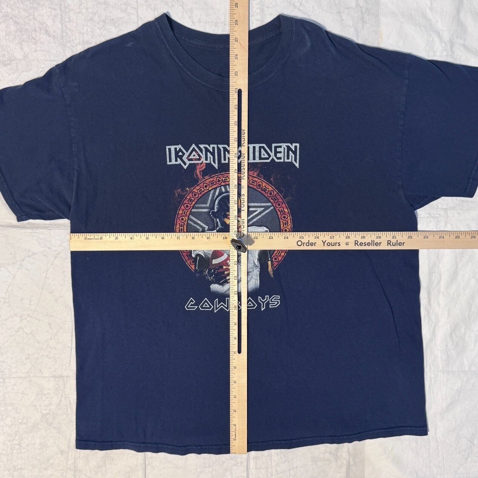 Iron Maiden Iron Maiden Heavy Metal Band Dallas Cowboys Tshirt - XL Size US XL / EU 56 / 4 - 3 Thumbnail