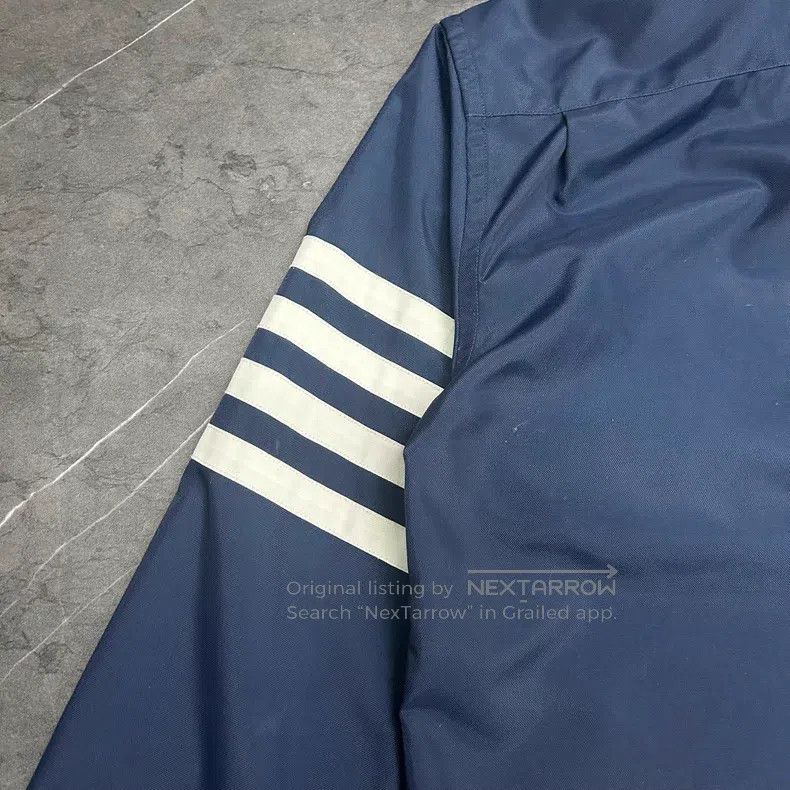 Thom Browne Thom Browne Dark Blue Long Trench Coat Size US XXS / EU 40 - 6 Thumbnail