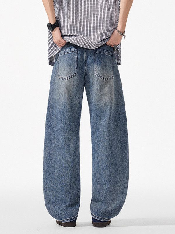 Japanese Brand Men's patchwork retro work jeans Size US 32 / EU 48 - 5 Thumbnail