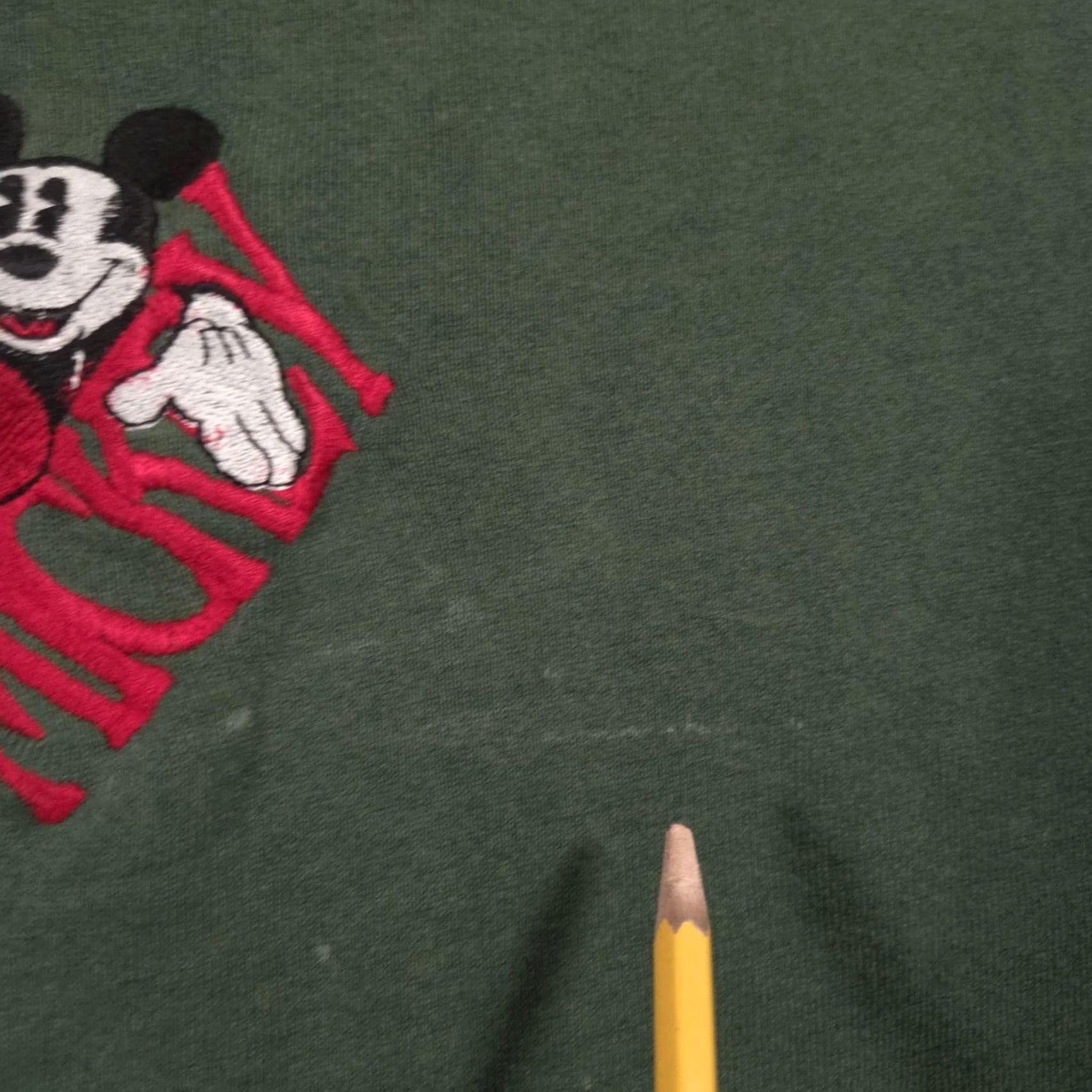 Mickey & Co. Vintage Mickey & Co Sweatshirt Womens M Green Crewneck Embroidered Disney Graphic Print Embroidered Mickey Mouse Size M / US 6-8 / IT 42-44 - 7 Thumbnail