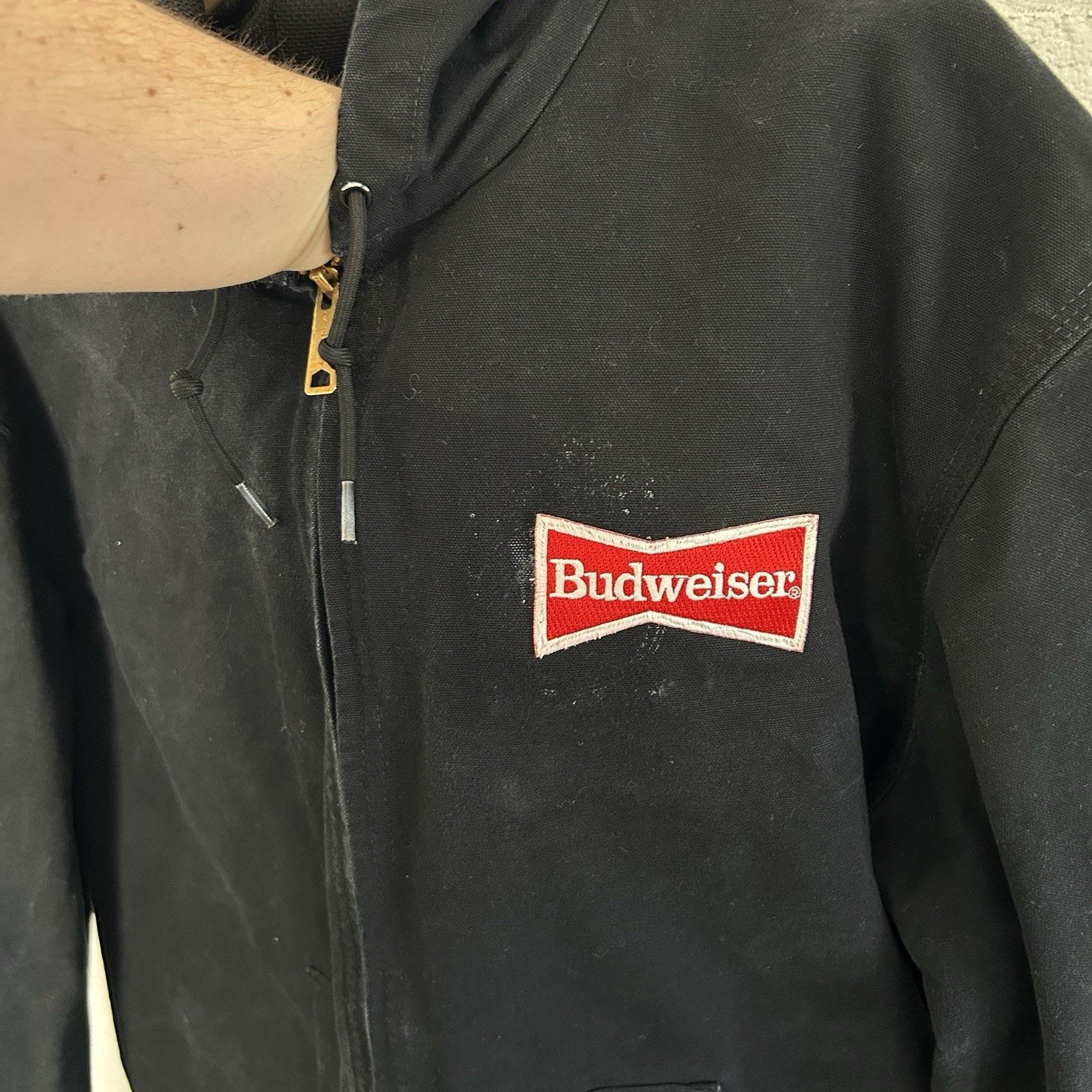 Carhartt Carhartt Thermal Hooded Active Jacket “Black” Budweiser J131 Size US XL / EU 56 / 4 - 5 Thumbnail