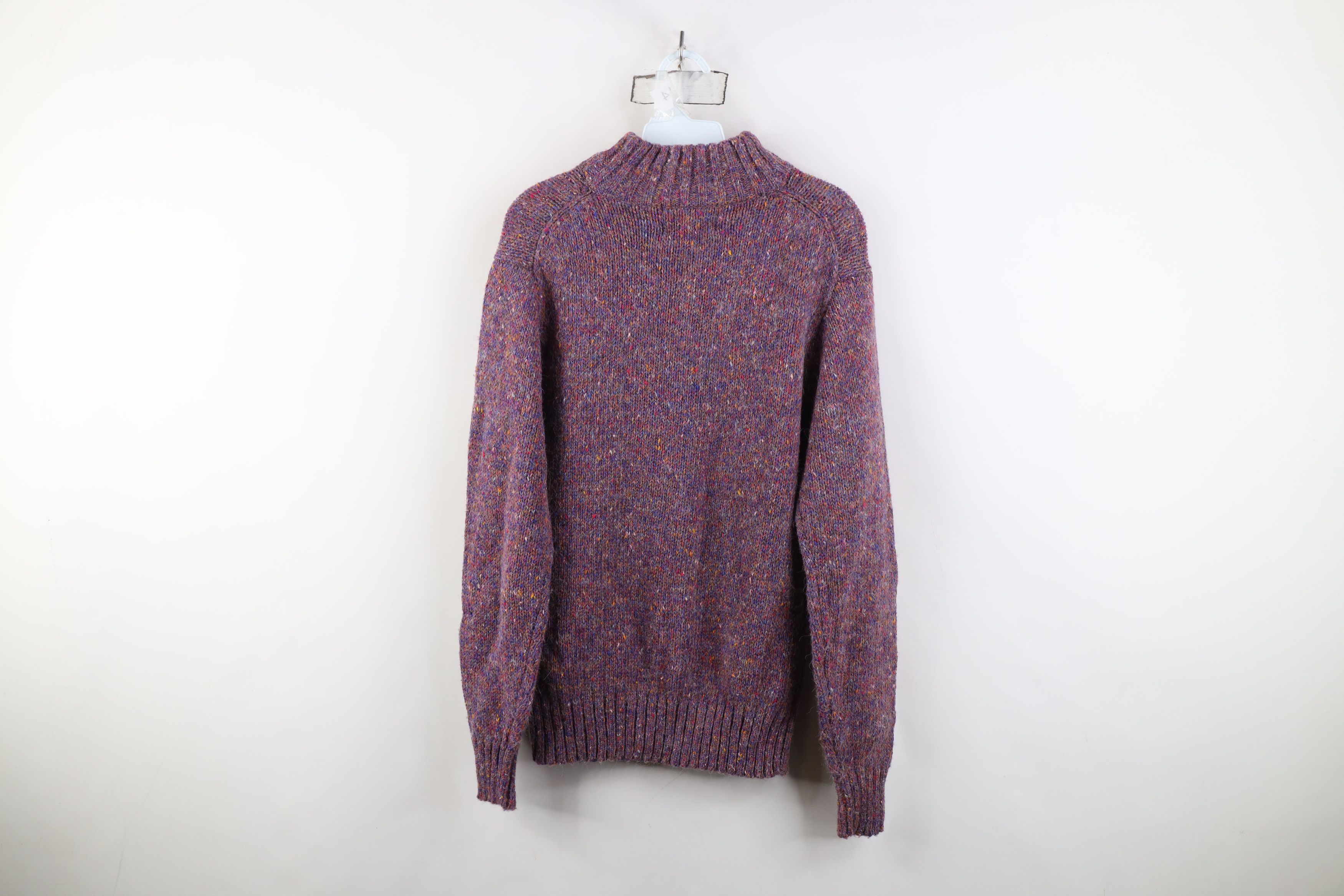 Vintage Vintage 70s Streetwear Wool Blend Knit Mock Neck Sweater Size M / US 6-8 / IT 42-44 - 7 Thumbnail