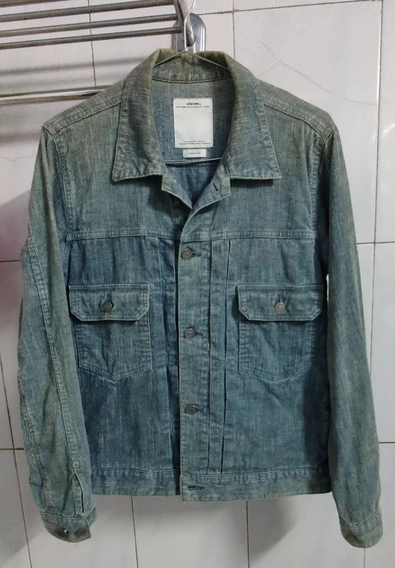 Visvim visvim Jacket Natural plant blue stain for old vintage corduroy jacket Size US S / EU 44-46 / 1 - 1 Thumbnail