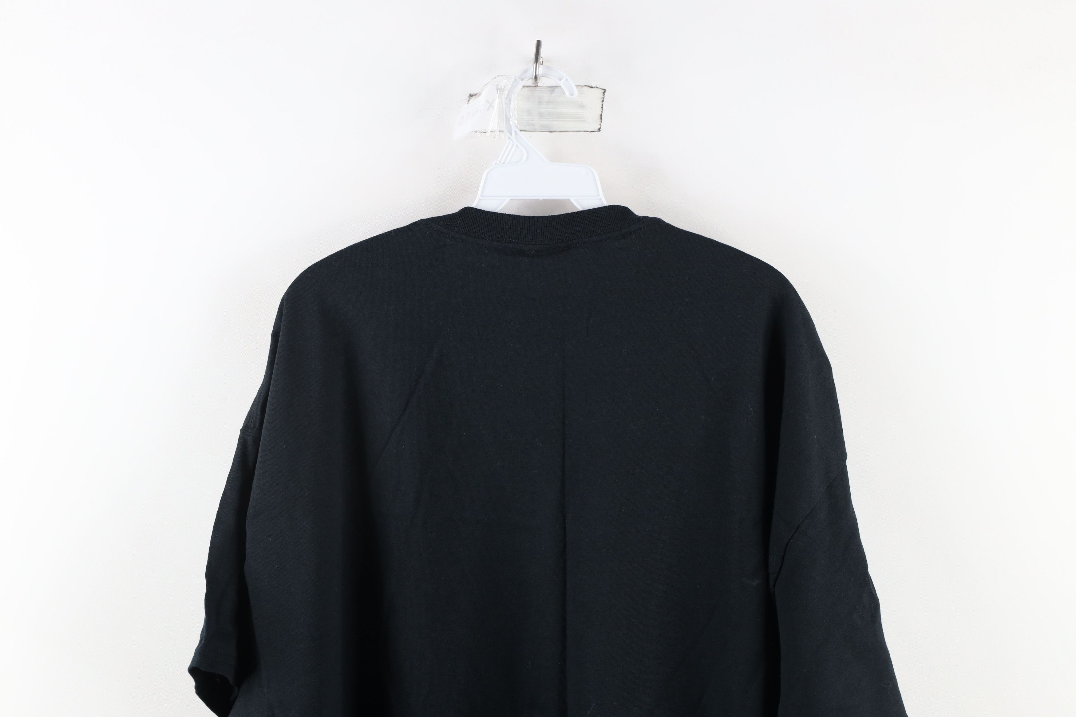 Vintage Deadstock Vintage Y2K Short Sleeve T-Shirt Black Cotton Size US XXL / EU 58 / 5 - 7 Thumbnail