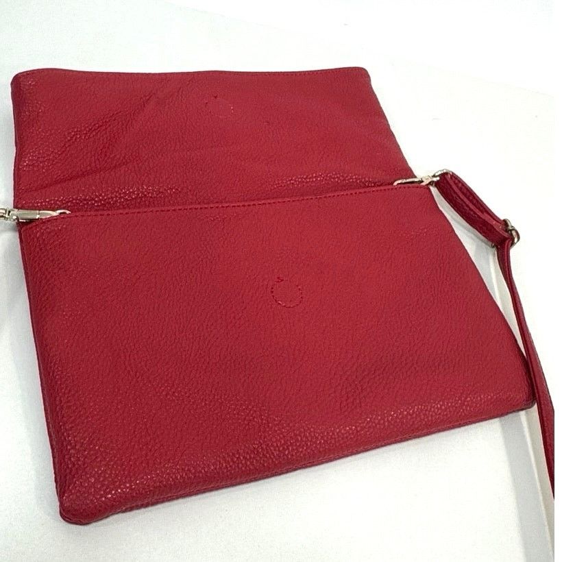 Other Sondra Roberts Squared Red Foldover Clutch Crossbody Size ONE SIZE - 8 Thumbnail