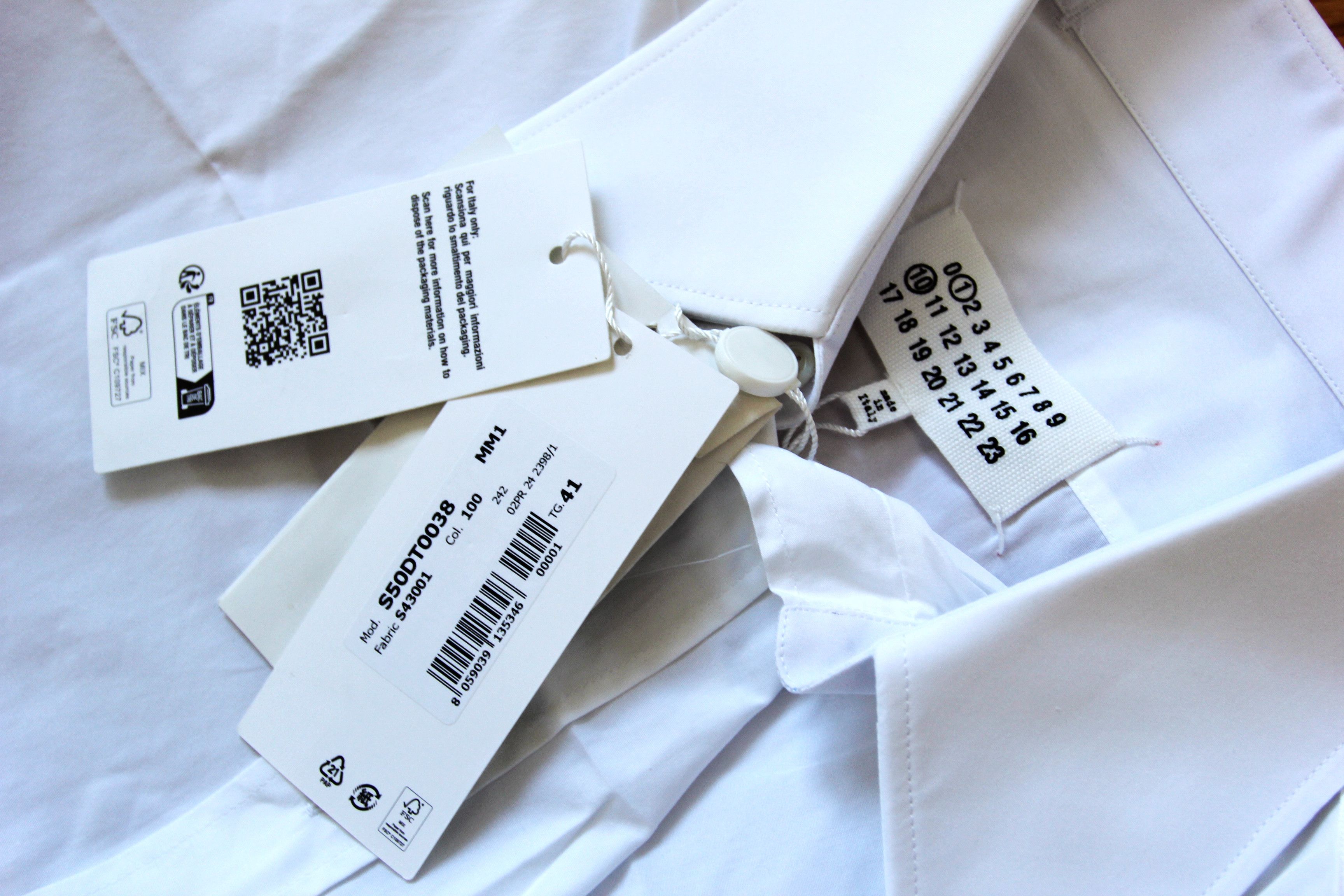Maison Margiela BNWT AW24 MAISON MARGIELA POINTED COLLAR SHIRT 41 Size US M / EU 48-50 / 2 - 9 Thumbnail