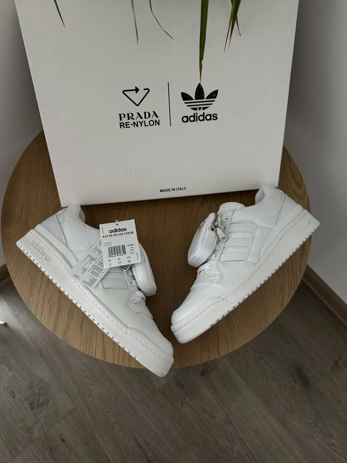 Prada Vintage Prada-Adidas Re-Nylon White Mens Sneakers Size US 9 / EU 42 - 6 Thumbnail