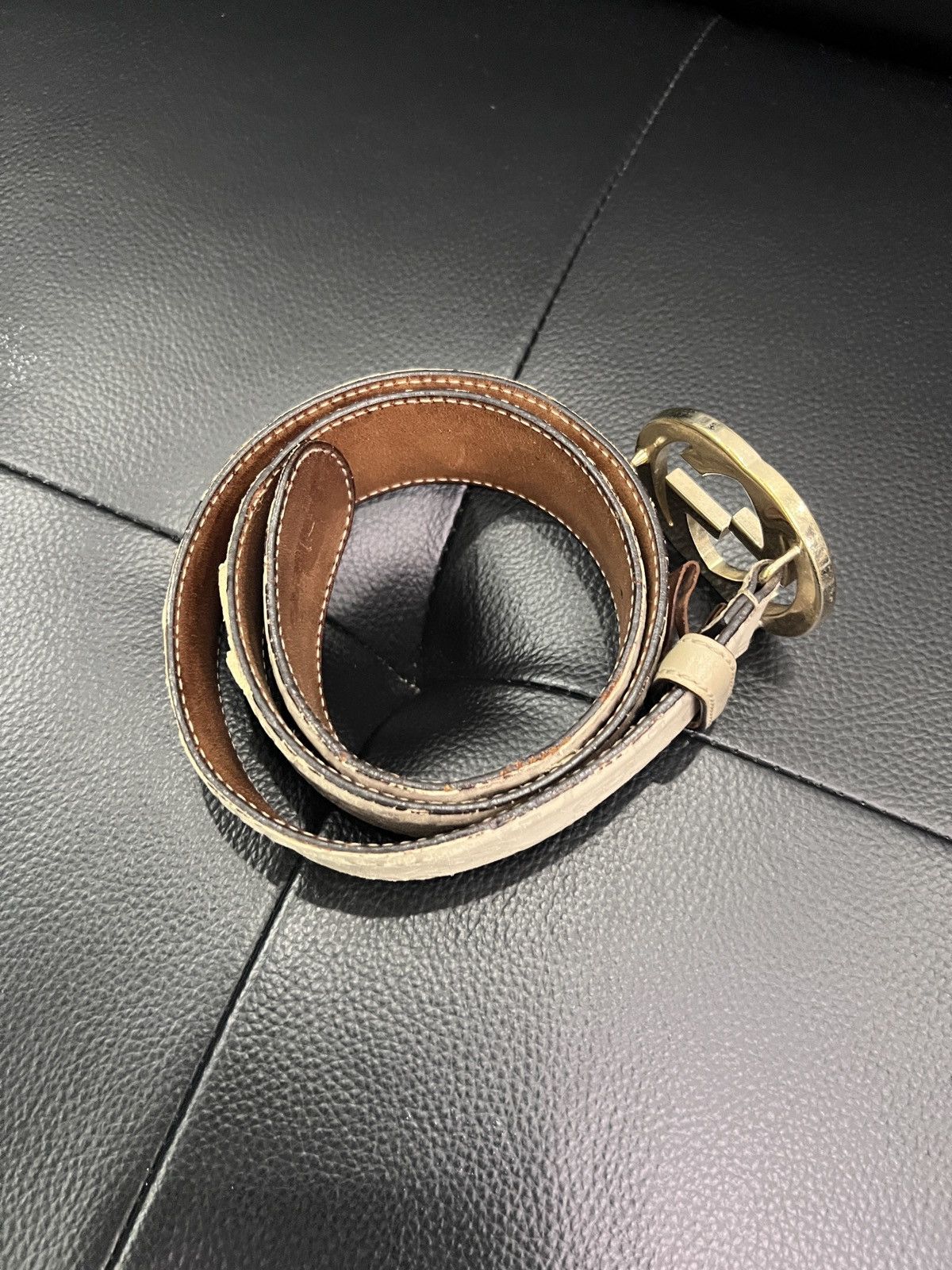 Gucci Gucci Double G Embossed Monogram Belt Size ONE SIZE - 8 Thumbnail
