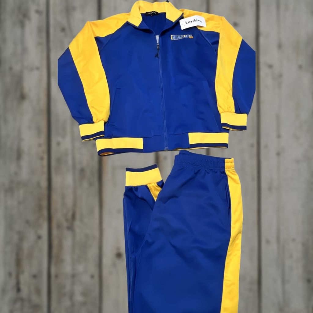 Vintage Drumline Live Tracksuit Men’s 2XL Jacket Pants Embroidery Littleking New w/Tag Blue Size 48R - 1 Thumbnail