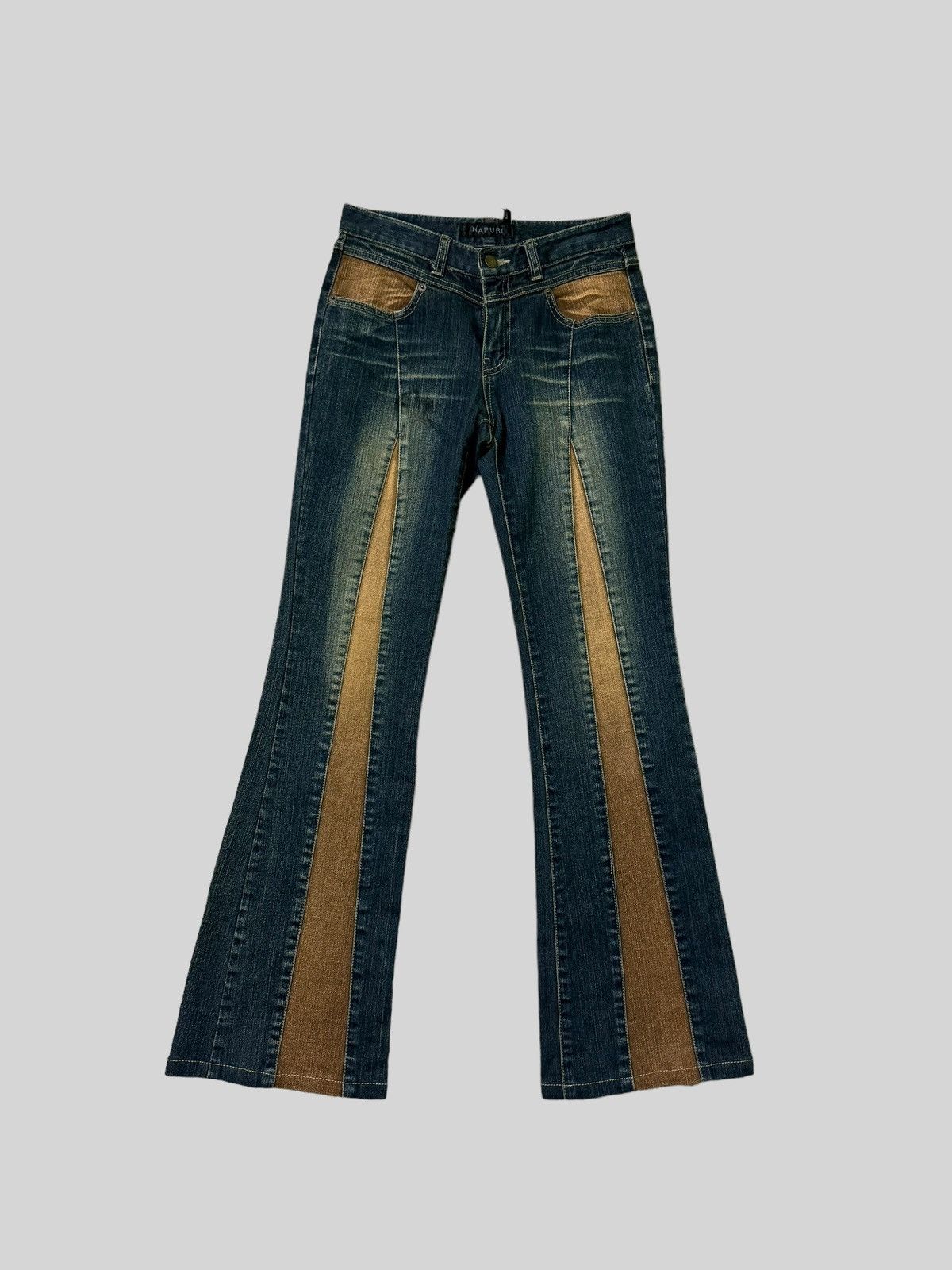 Hysteric Glamour Flared Napuri Reconstructed Reworked jeans Size 25" / US 0 / IT 36 - 1 Thumbnail