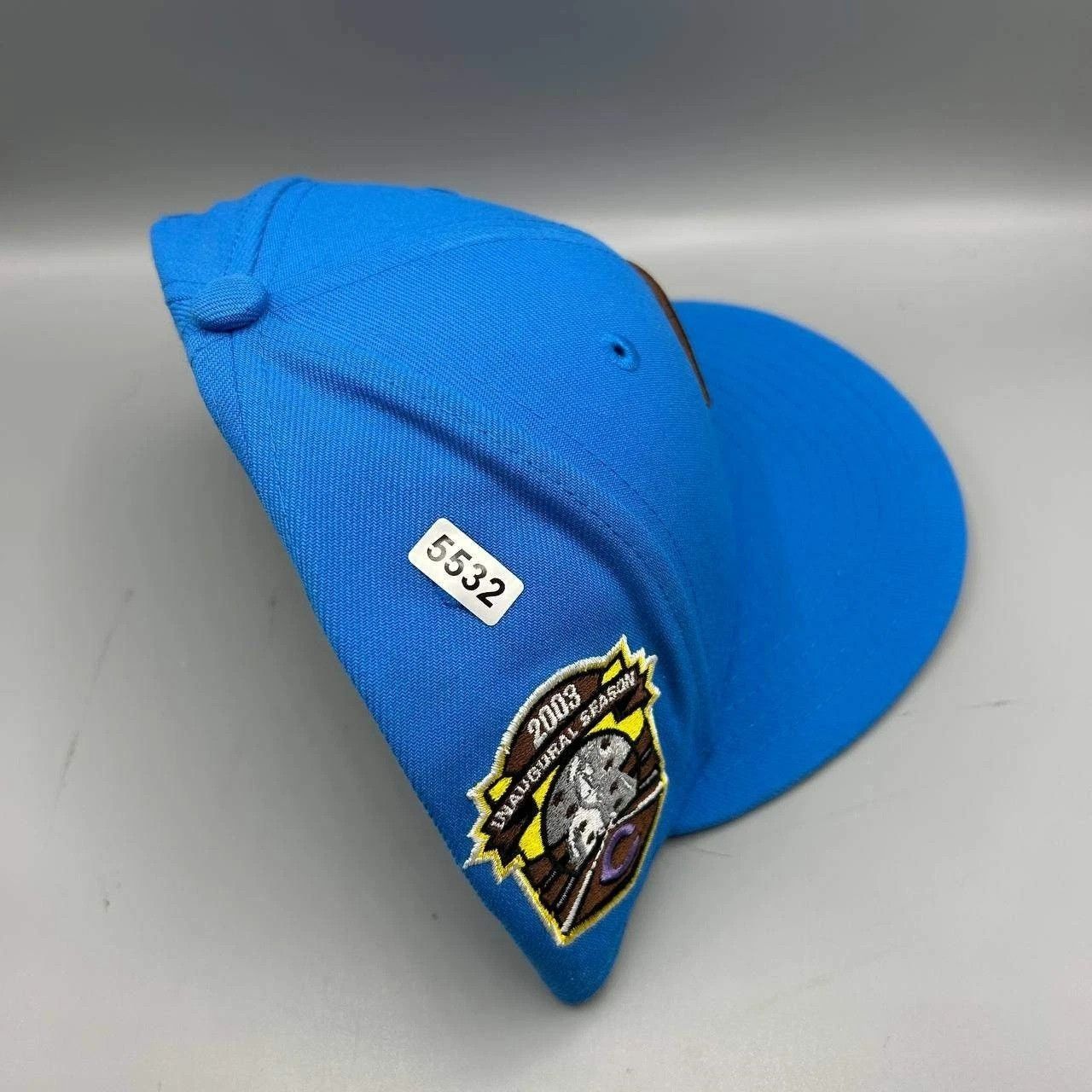 New Era Cincinnati Reds Hat Men 7 3/8 Blue Gray MLB Fitted Cap Size ONE SIZE - 9 Thumbnail