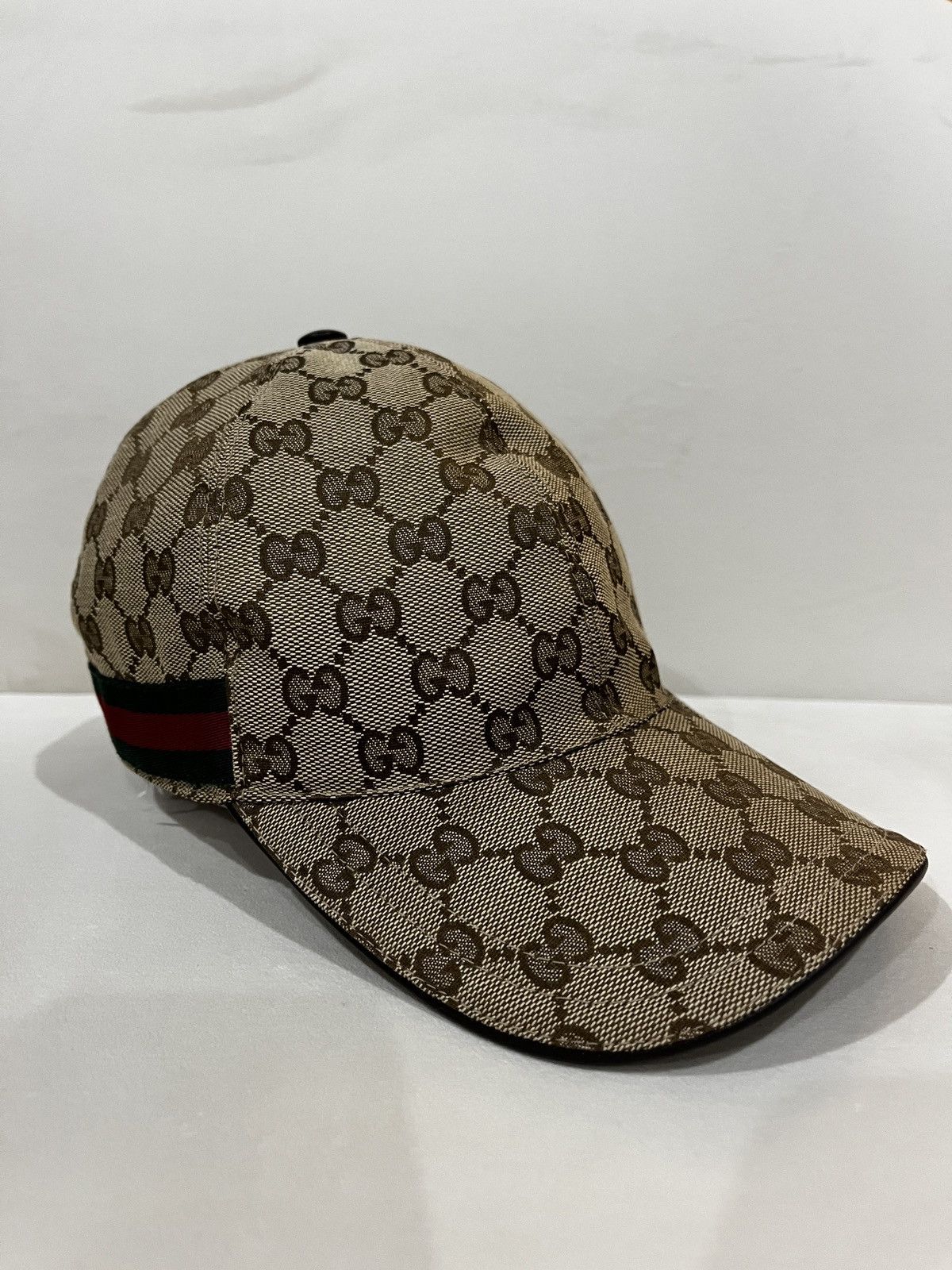 Gucci GG canvas baseball hat with Web Size 46 - 1 Thumbnail