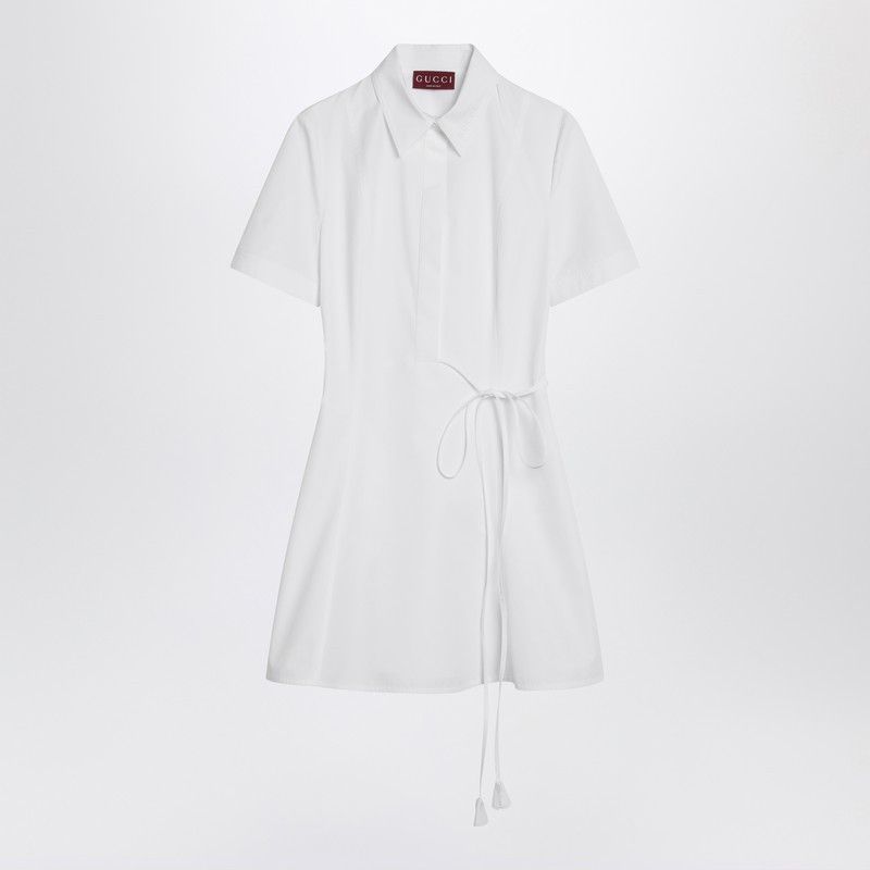 Gucci Gucci White Shirt Dress In Cotton Size M / US 6-8 / IT 42-44 - 1 Thumbnail
