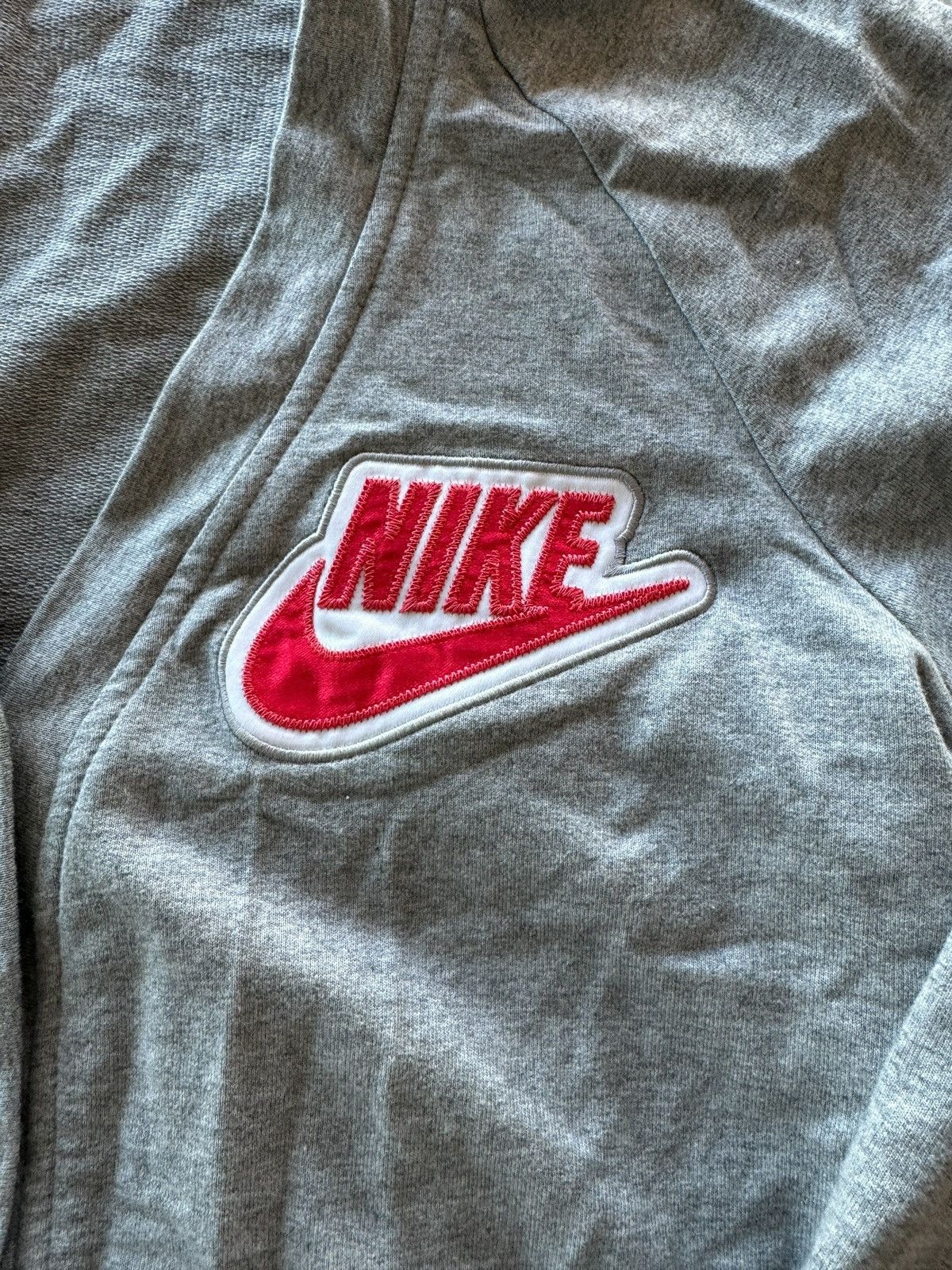 Nike Retro Nike Embroidered Big Logo Hoodie Cardigan Size US M / EU 48-50 / 2 - 2 Thumbnail