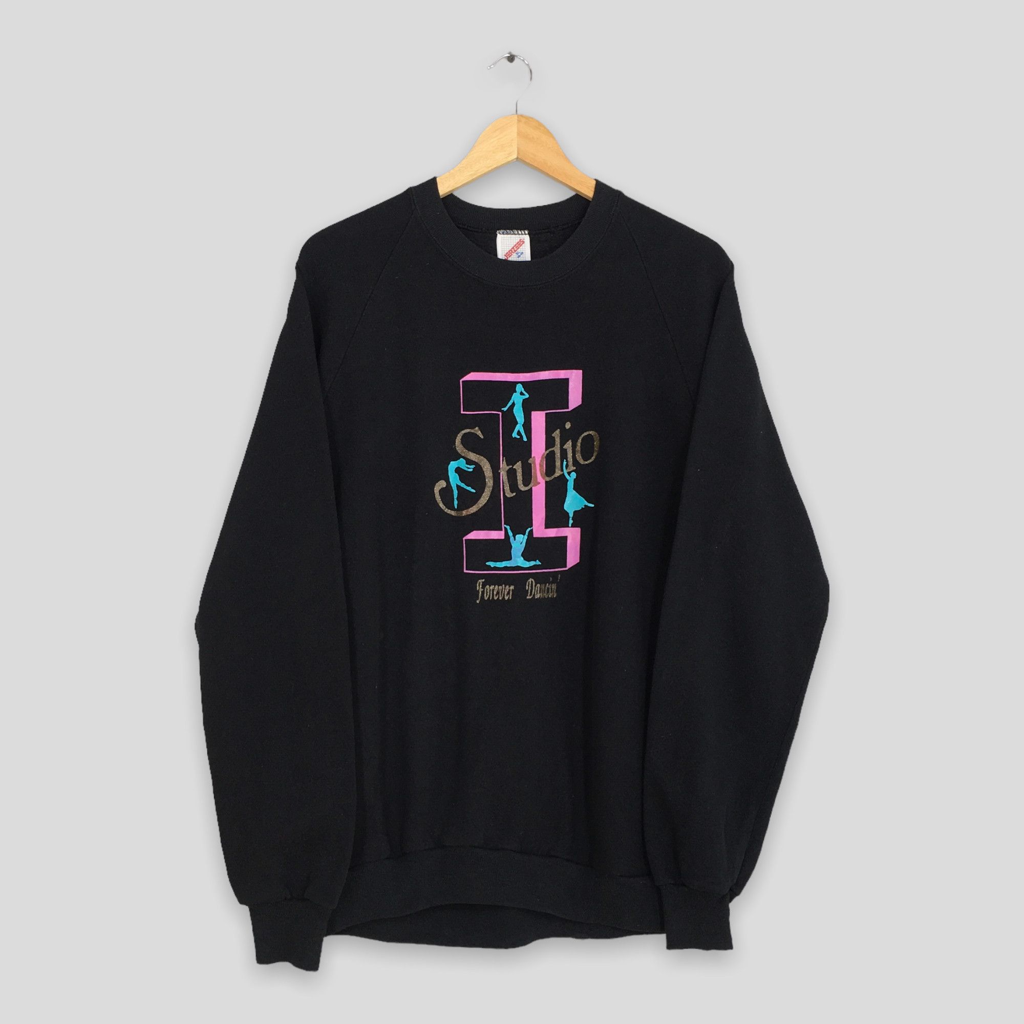 Jerzees × Vintage Vintage 1990s Ballet Dancing Studio Sweatshirt XLarge Size US XL / EU 56 / 4 - 1 Thumbnail