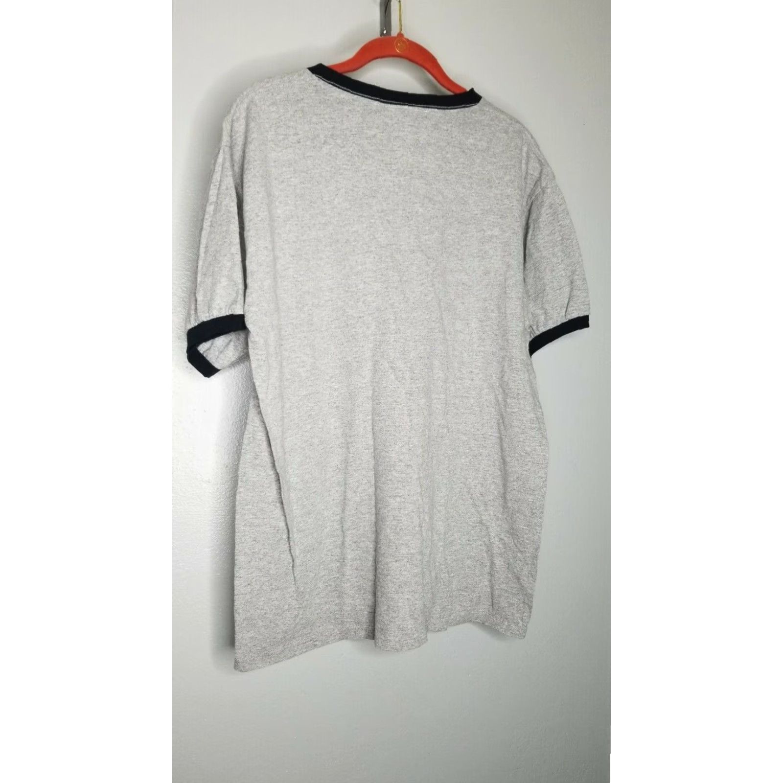 Vintage Vintage Top of the Rock New York Construction Workers Rockefeller Ringer T-Shirt Mens Large Gray Graphic Casual Size US L / EU 52-54 / 3 - 2 Thumbnail