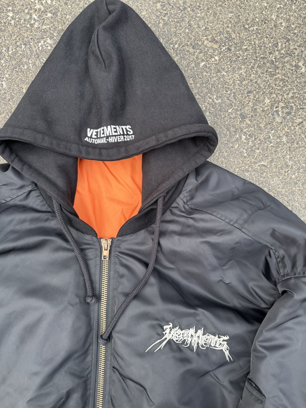 Vetements *RARE* Vetements AW16 Total Fucking Darkness (TFD) Bomber Size US XS / EU 42 / 0 - 8 Thumbnail